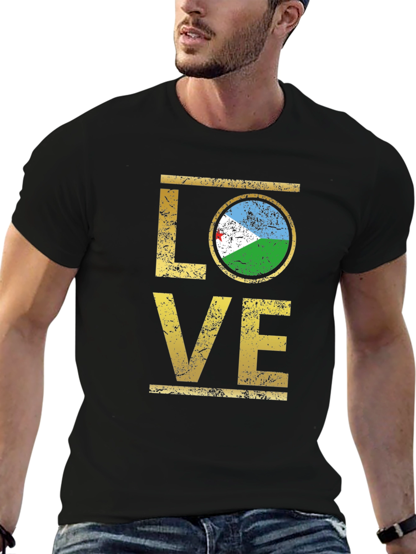 Djibouti Flag LOVE T-Shirt