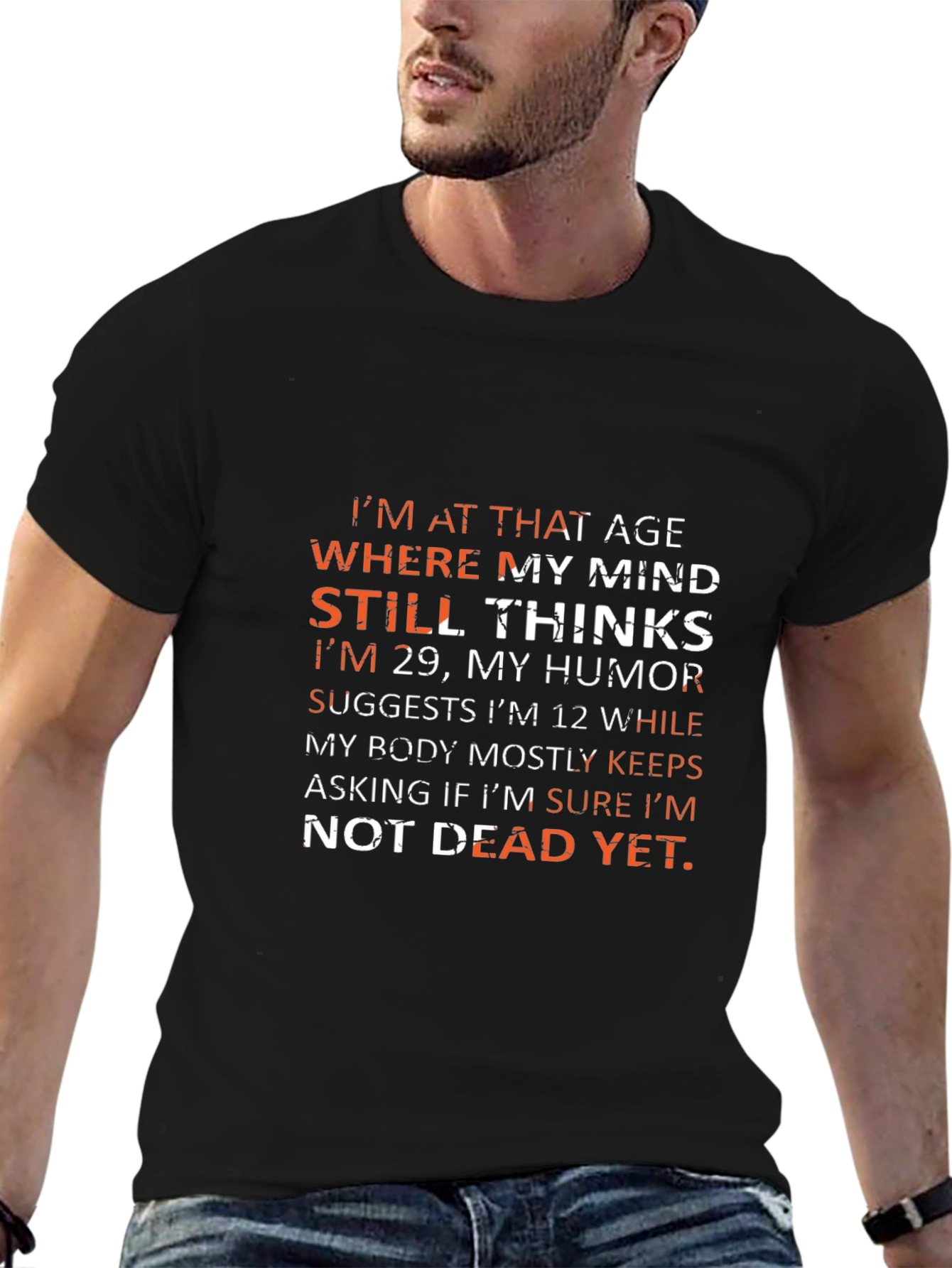 Humorous Not Dead Yet Graphic Tee