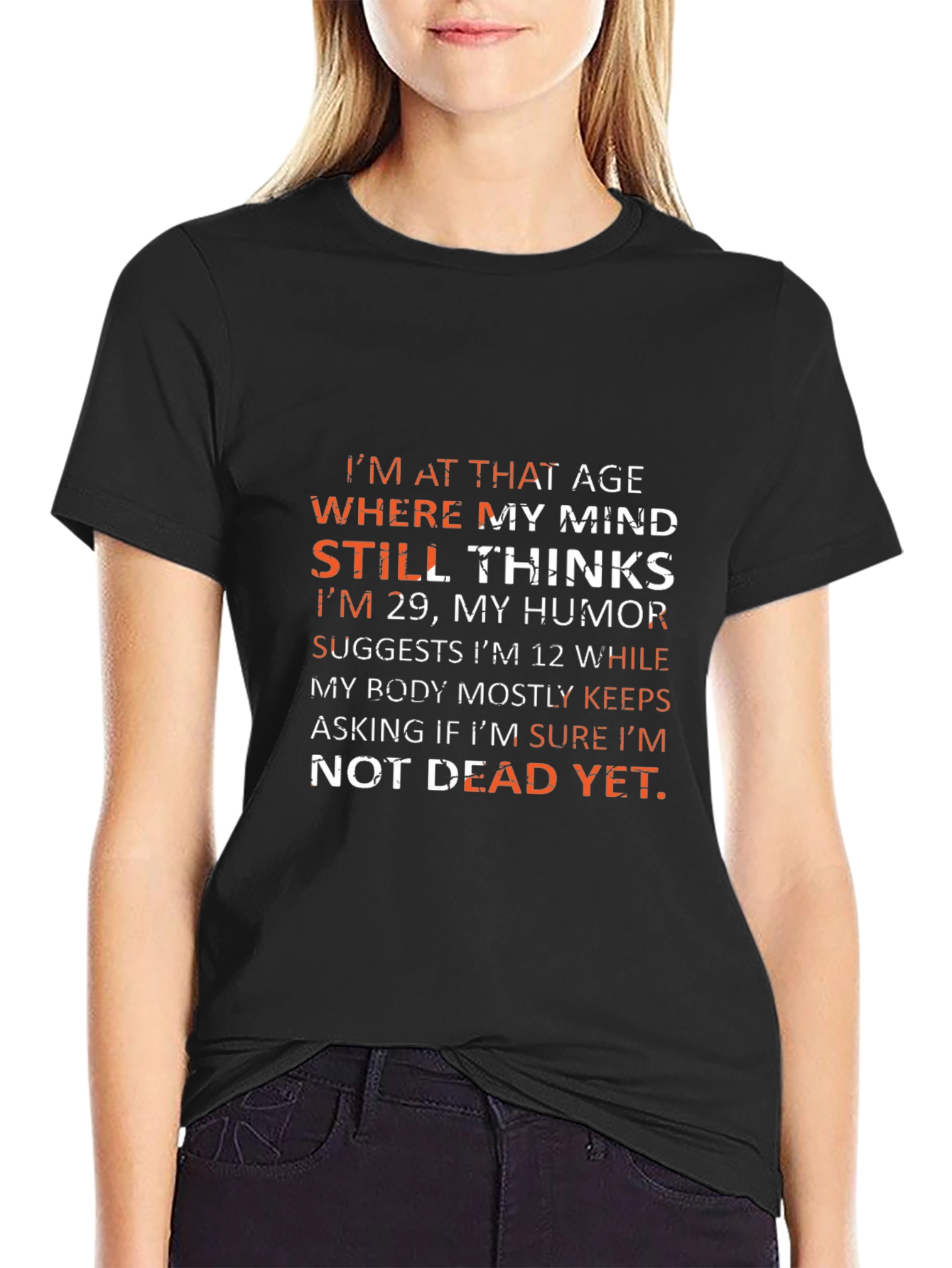 Humorous Not Dead Yet Graphic Tee
