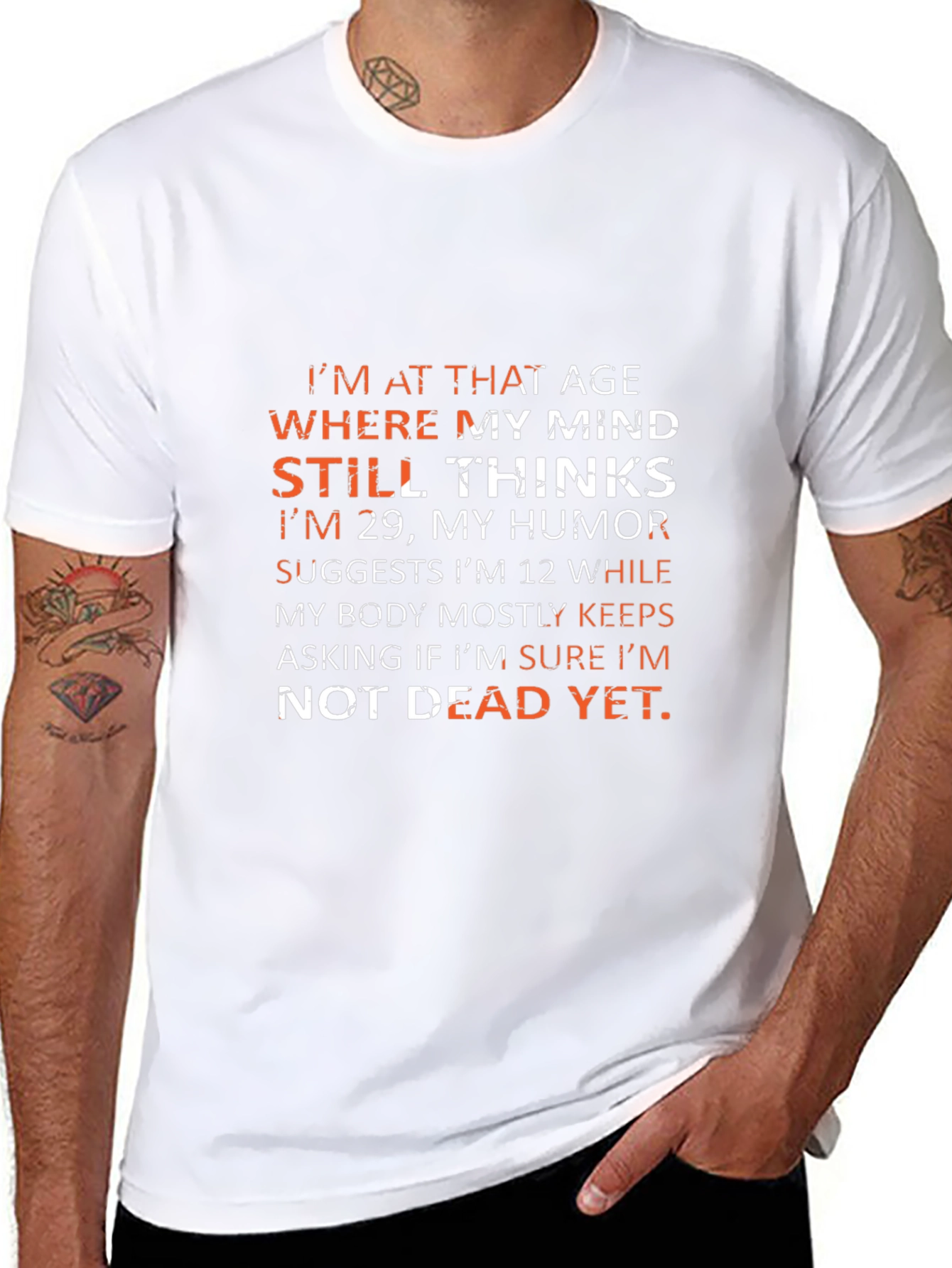Humorous Not Dead Yet Graphic Tee