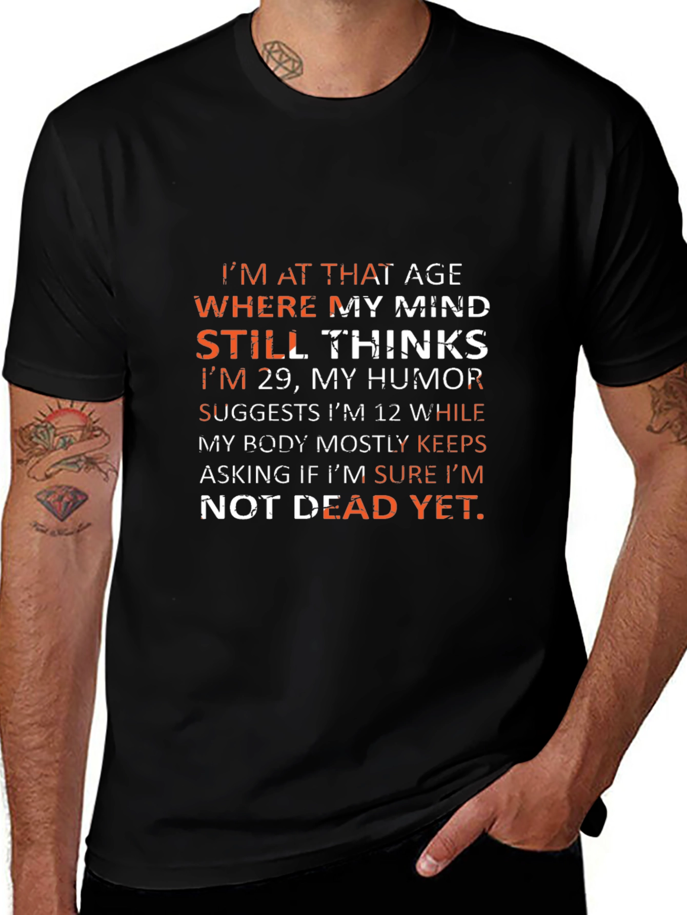 Humorous Not Dead Yet Graphic Tee