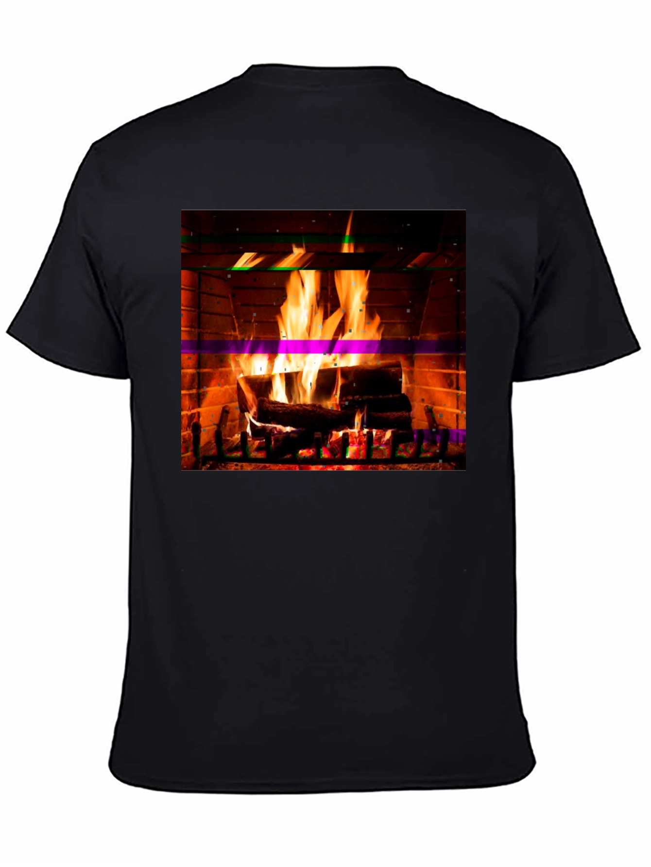 Cozy Fireplace Graphic T-Shirt