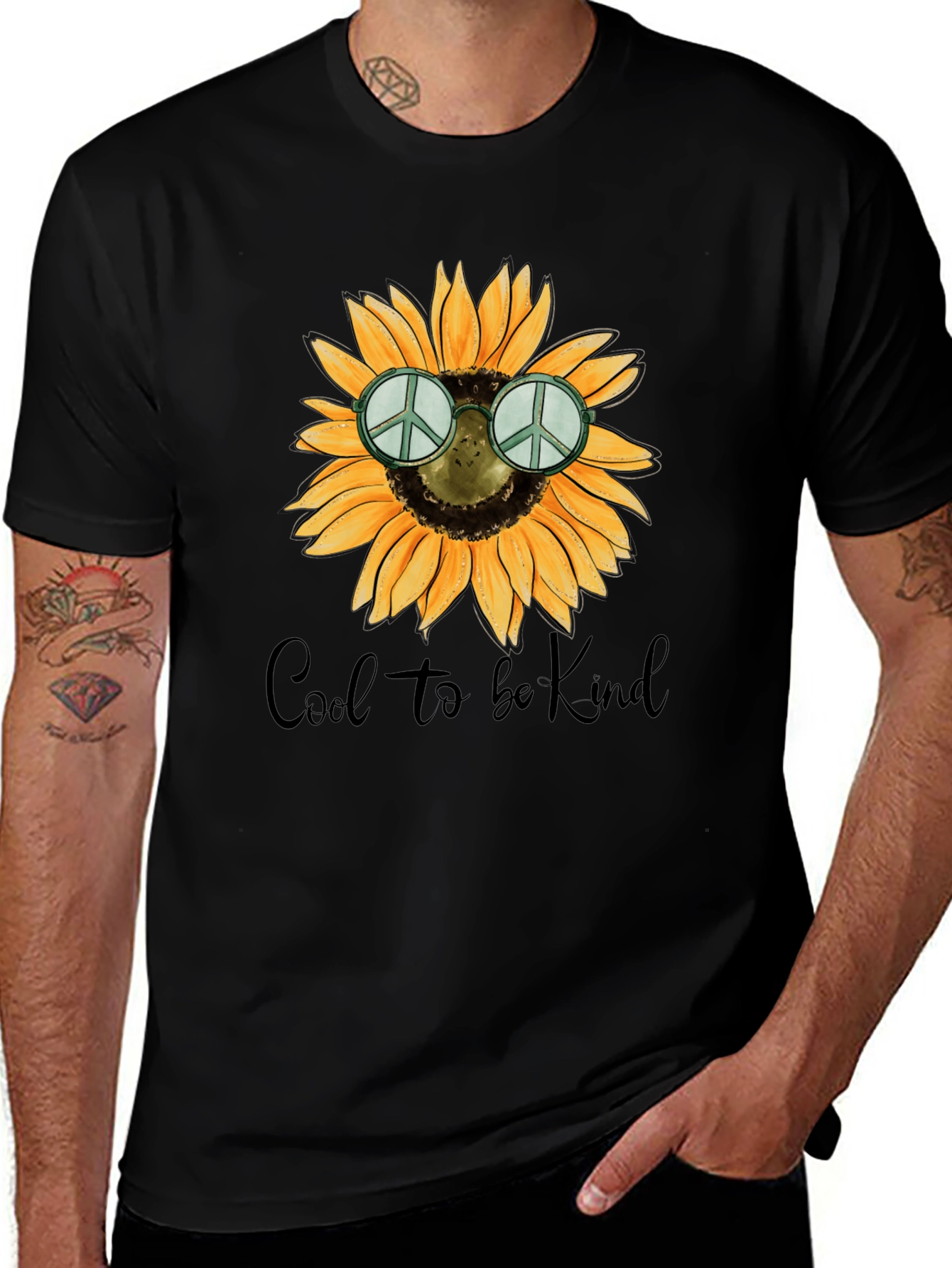 Cool to be Kind Sunflower Graphic Tee