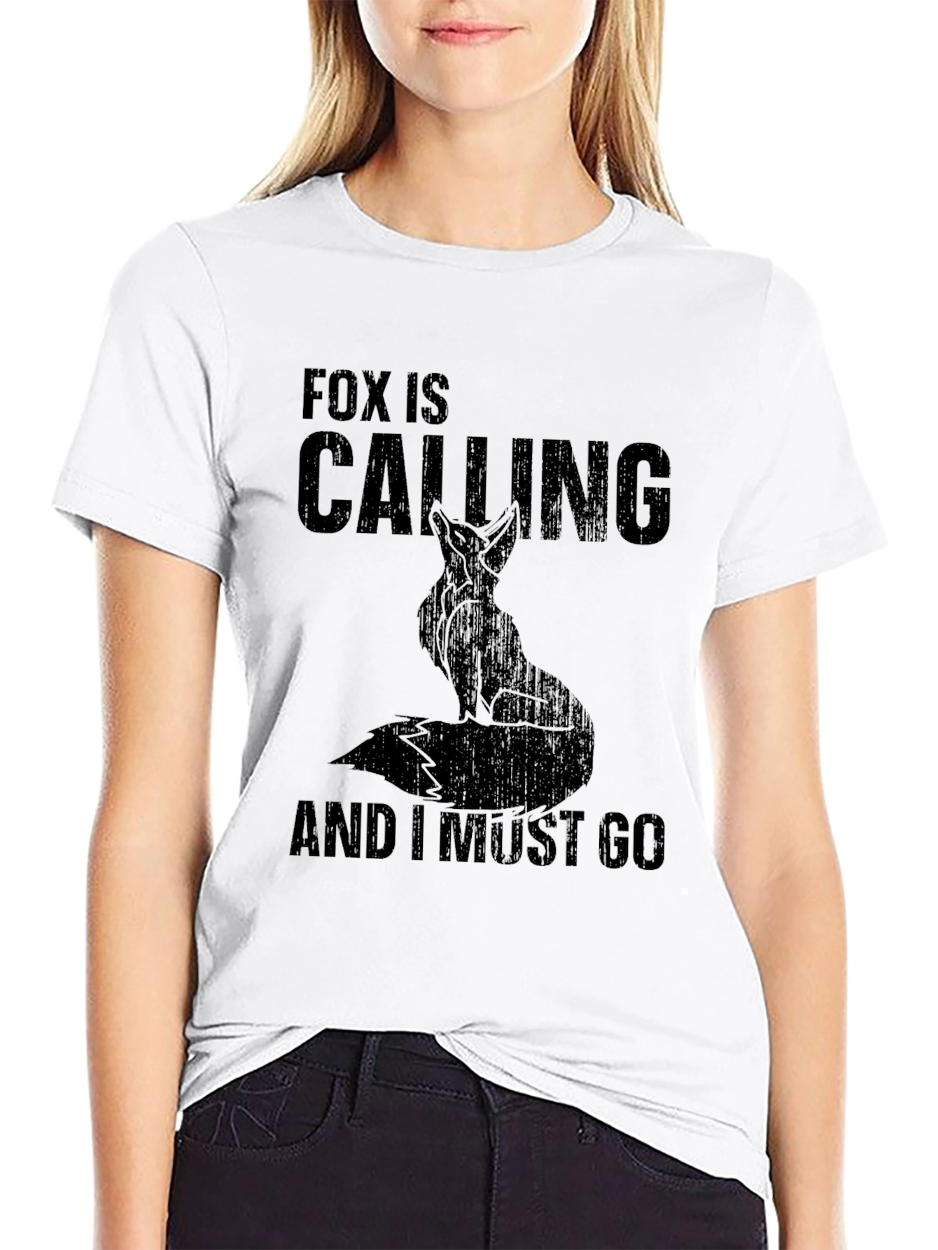 Fox Calling Graphic T-Shirt