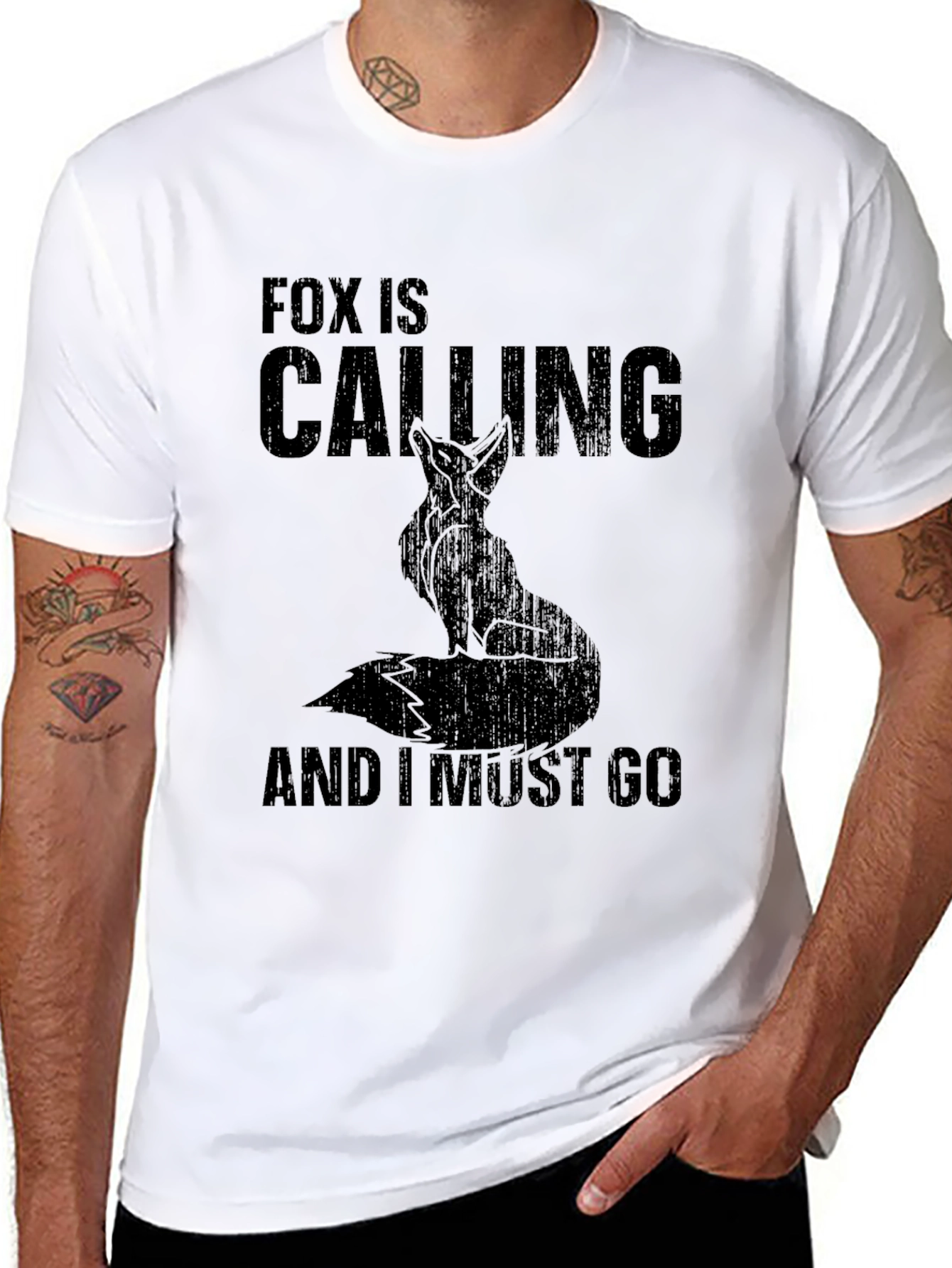 Fox Calling Graphic T-Shirt
