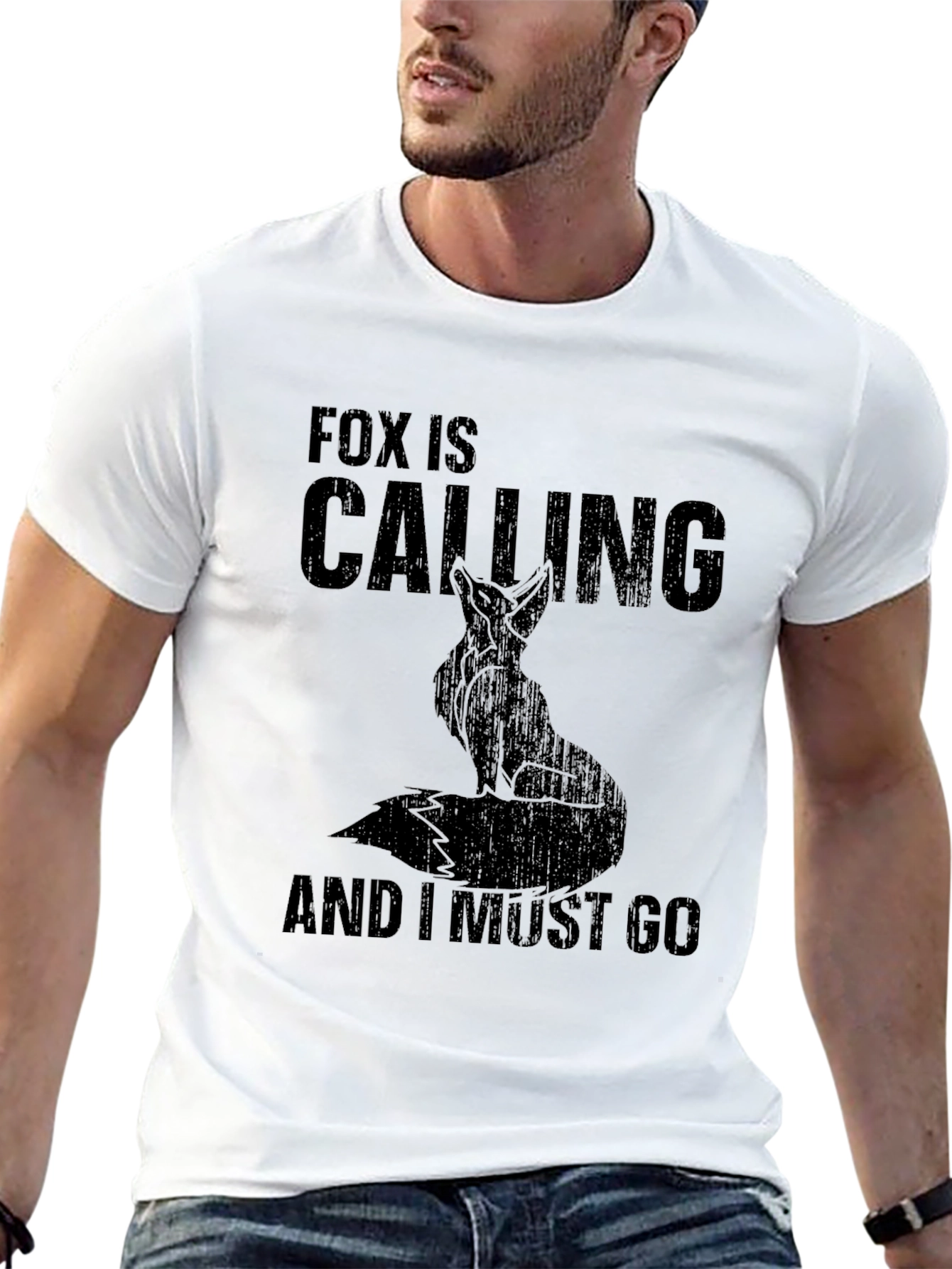 Fox Calling Graphic T-Shirt