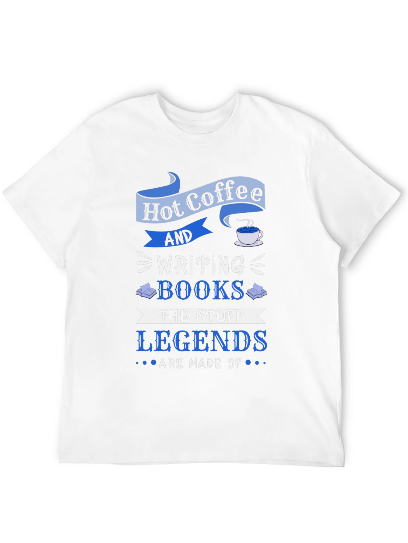 Hot Coffee and Writing Books T-Shirt