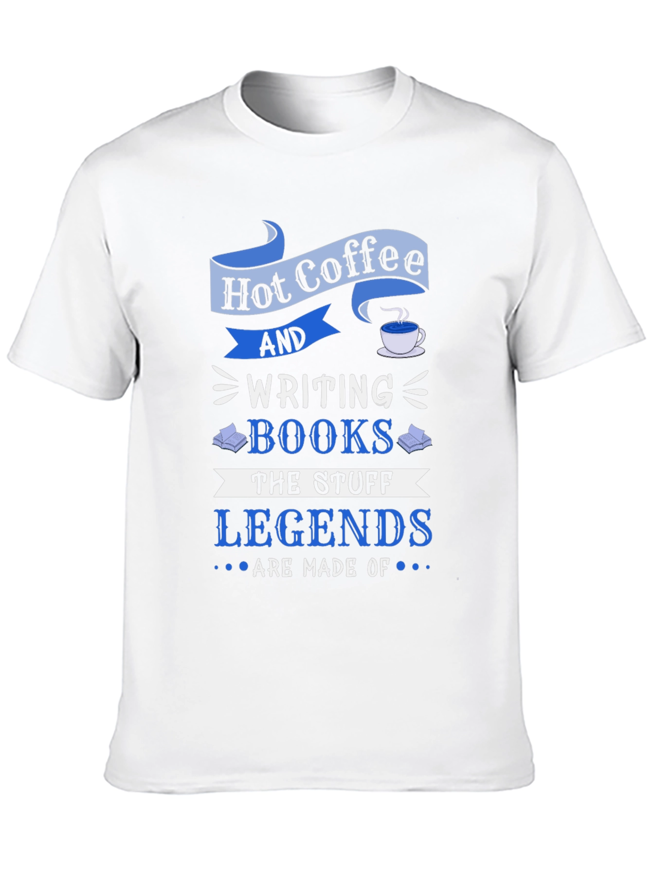 Hot Coffee and Writing Books T-Shirt