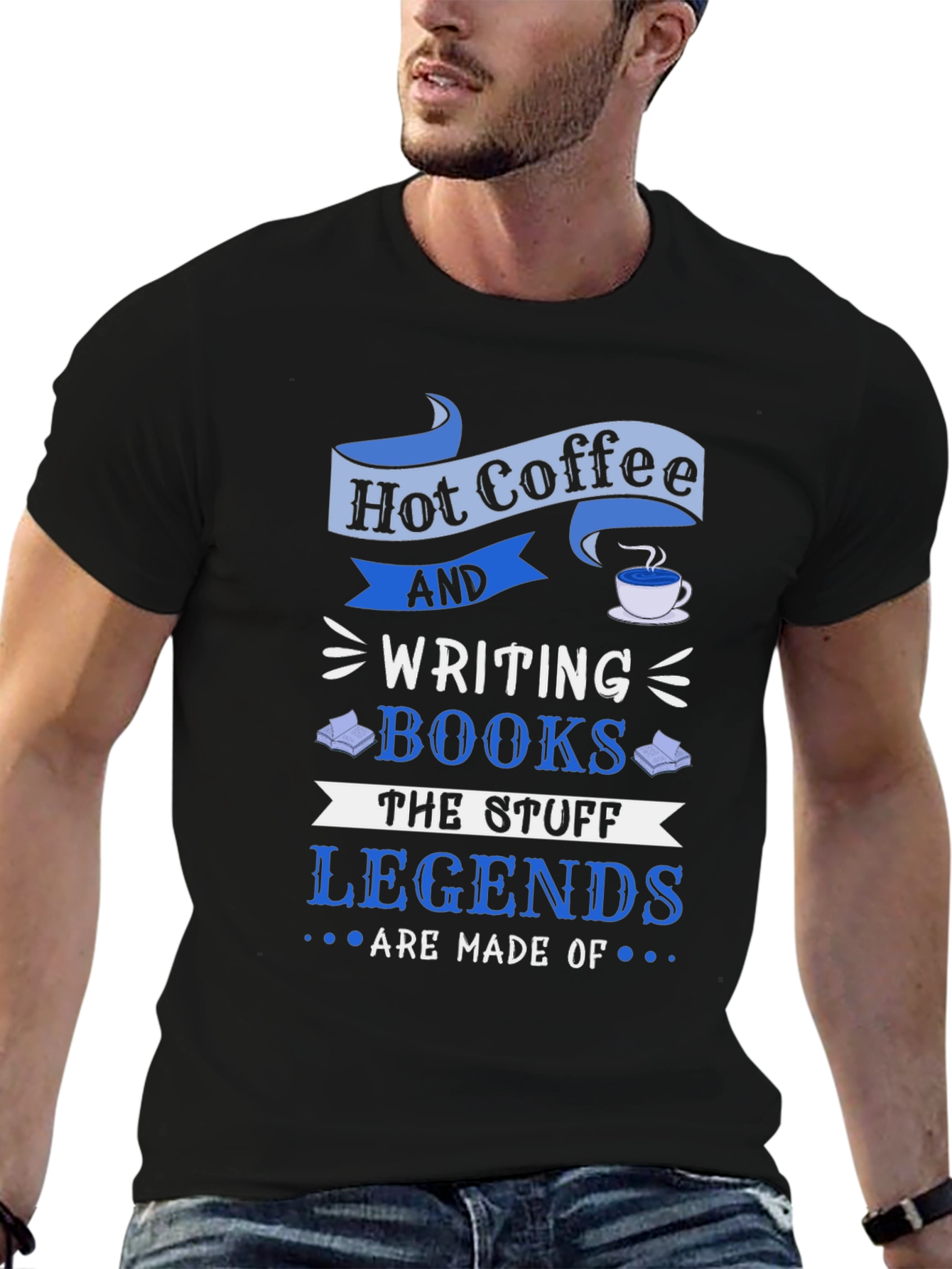 Hot Coffee and Writing Books T-Shirt