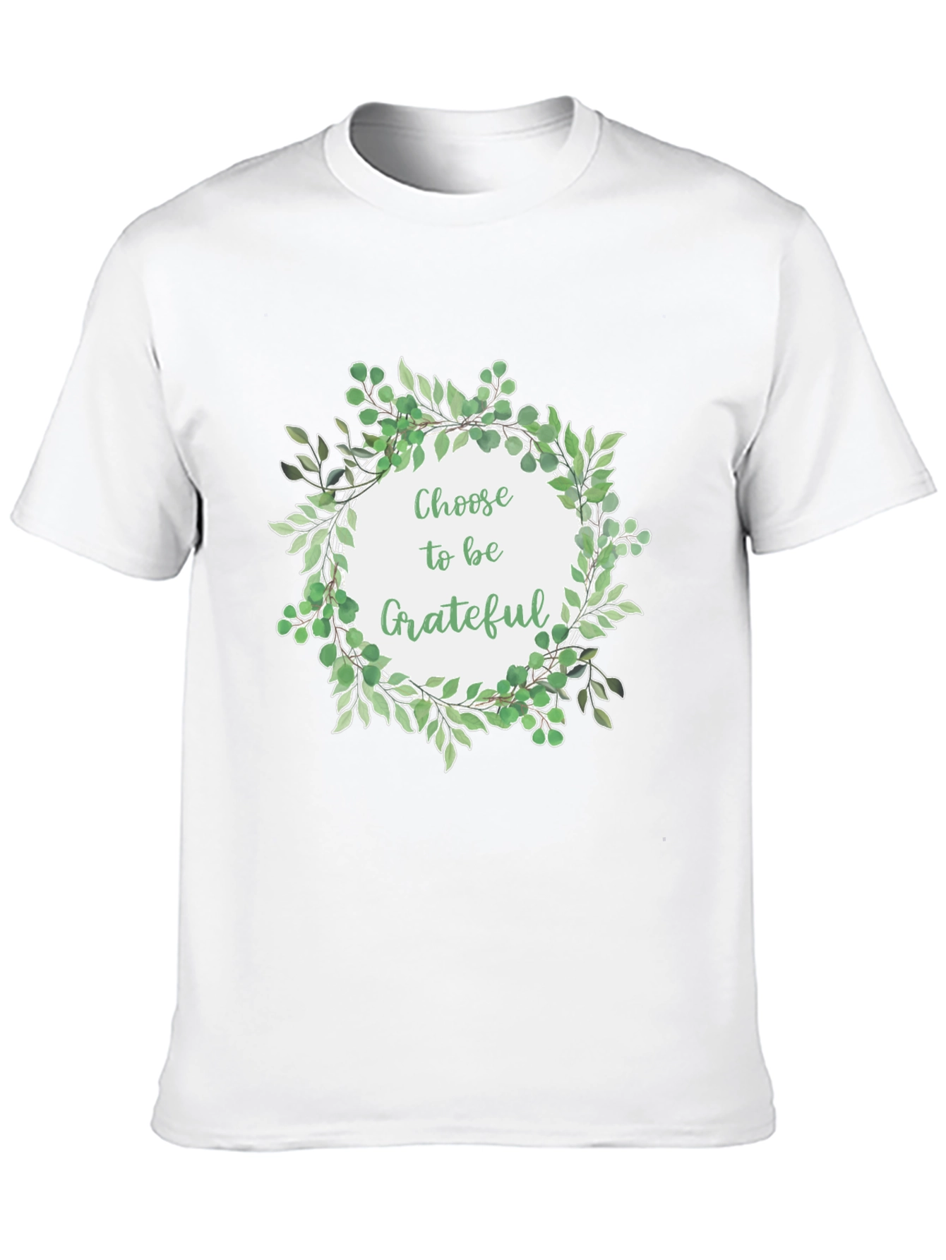 Grateful Wreath Graphic T-Shirt - Black