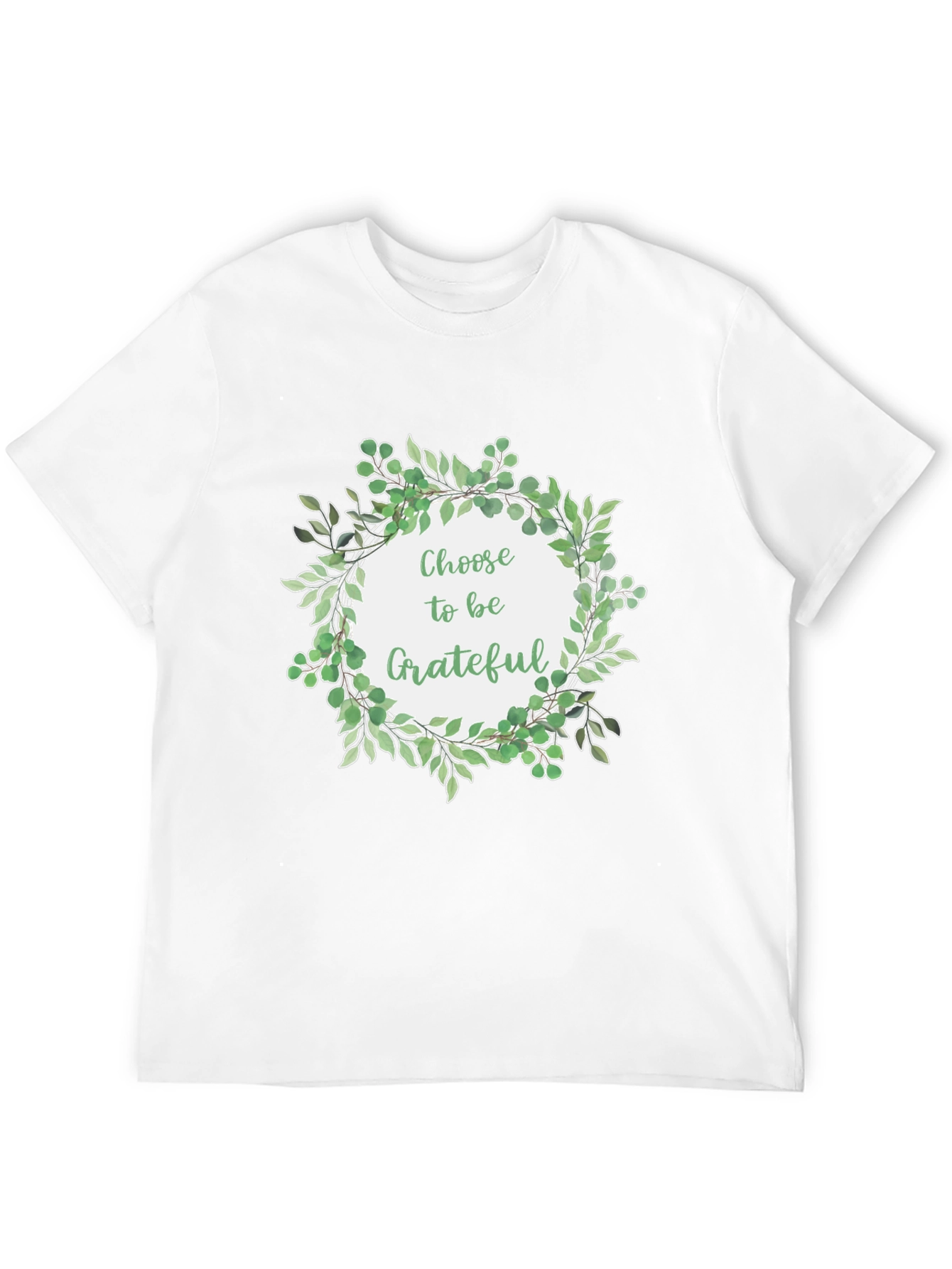 Grateful Wreath Graphic T-Shirt - Black