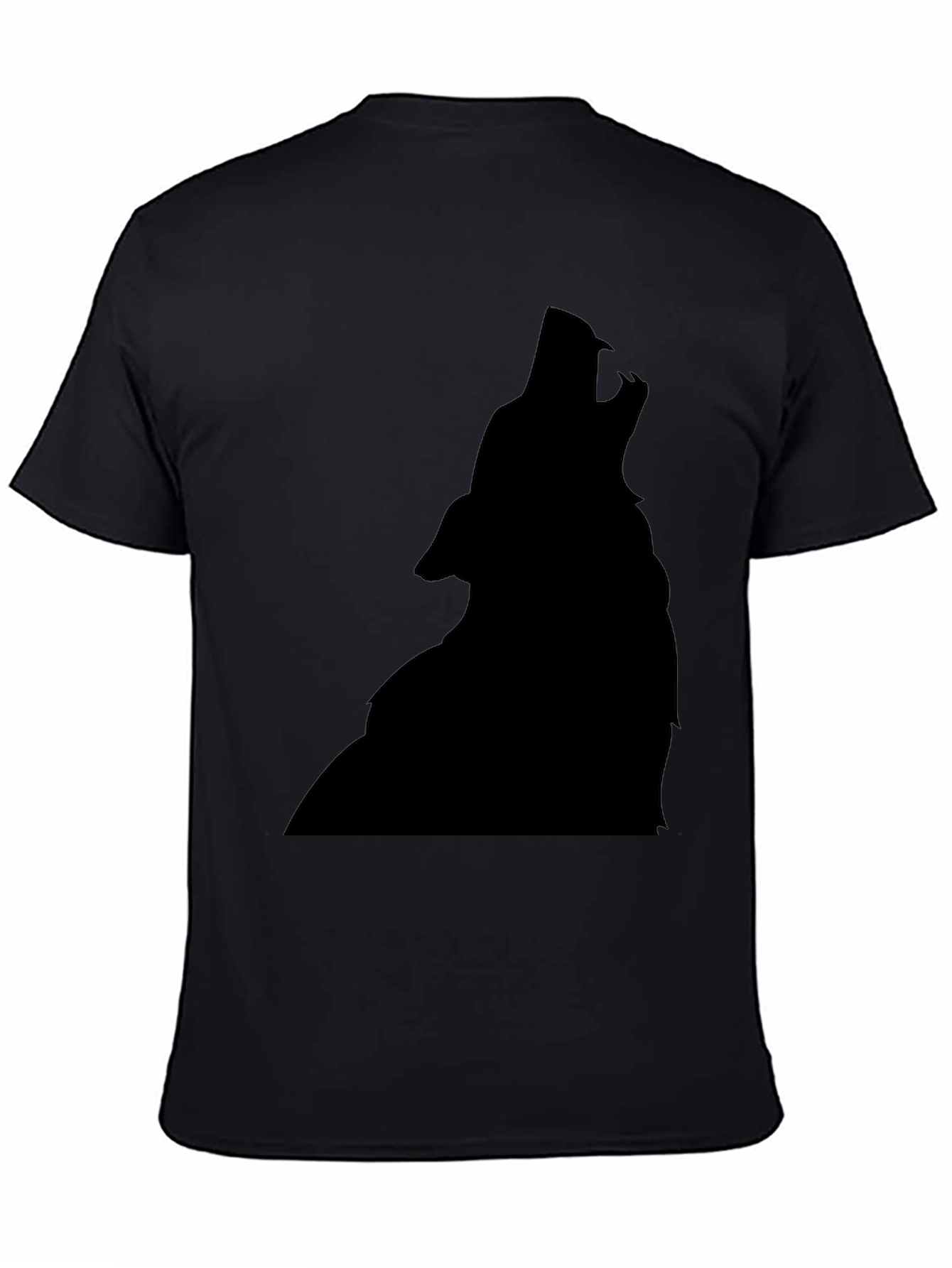 Black Wolf Silhouette T-Shirt