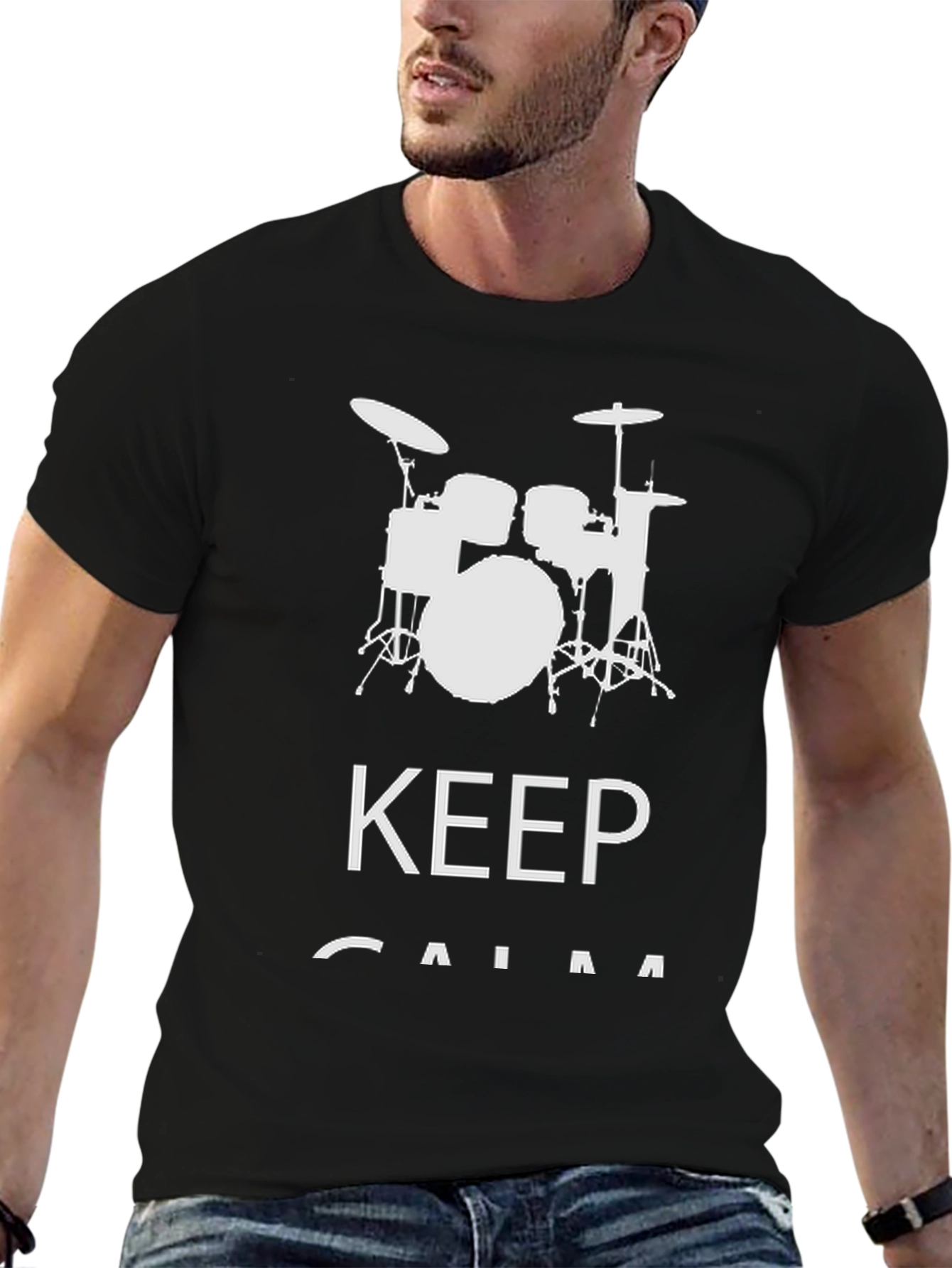 Keep Calm Drummer T-Shirt - Music Lover Tee