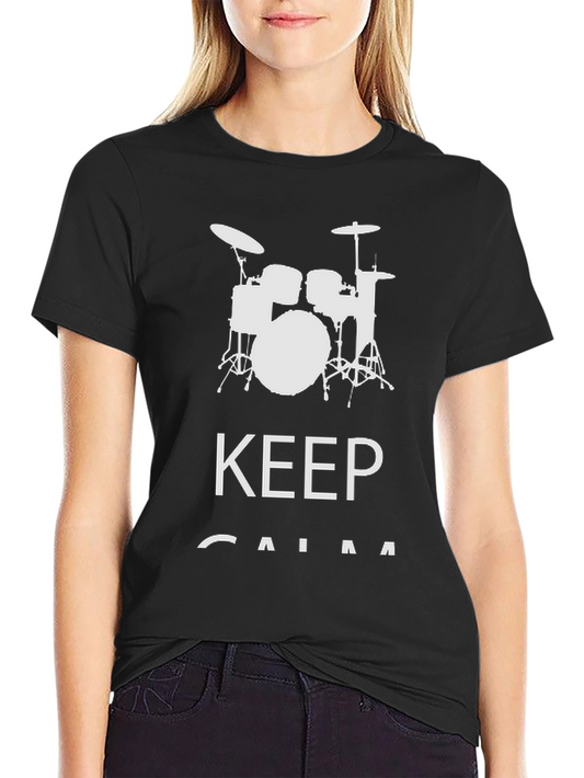 Keep Calm Drummer T-Shirt - Music Lover Tee