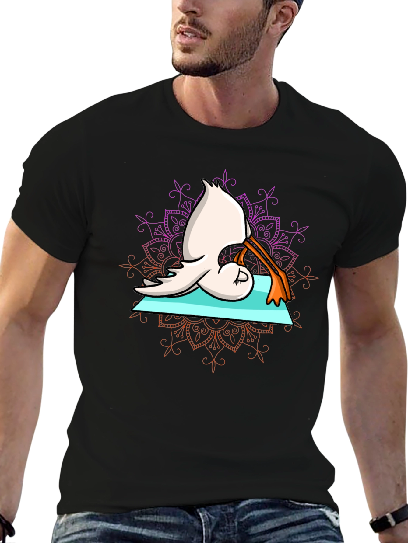 Yoga Goose Tee - Downward Dog Design