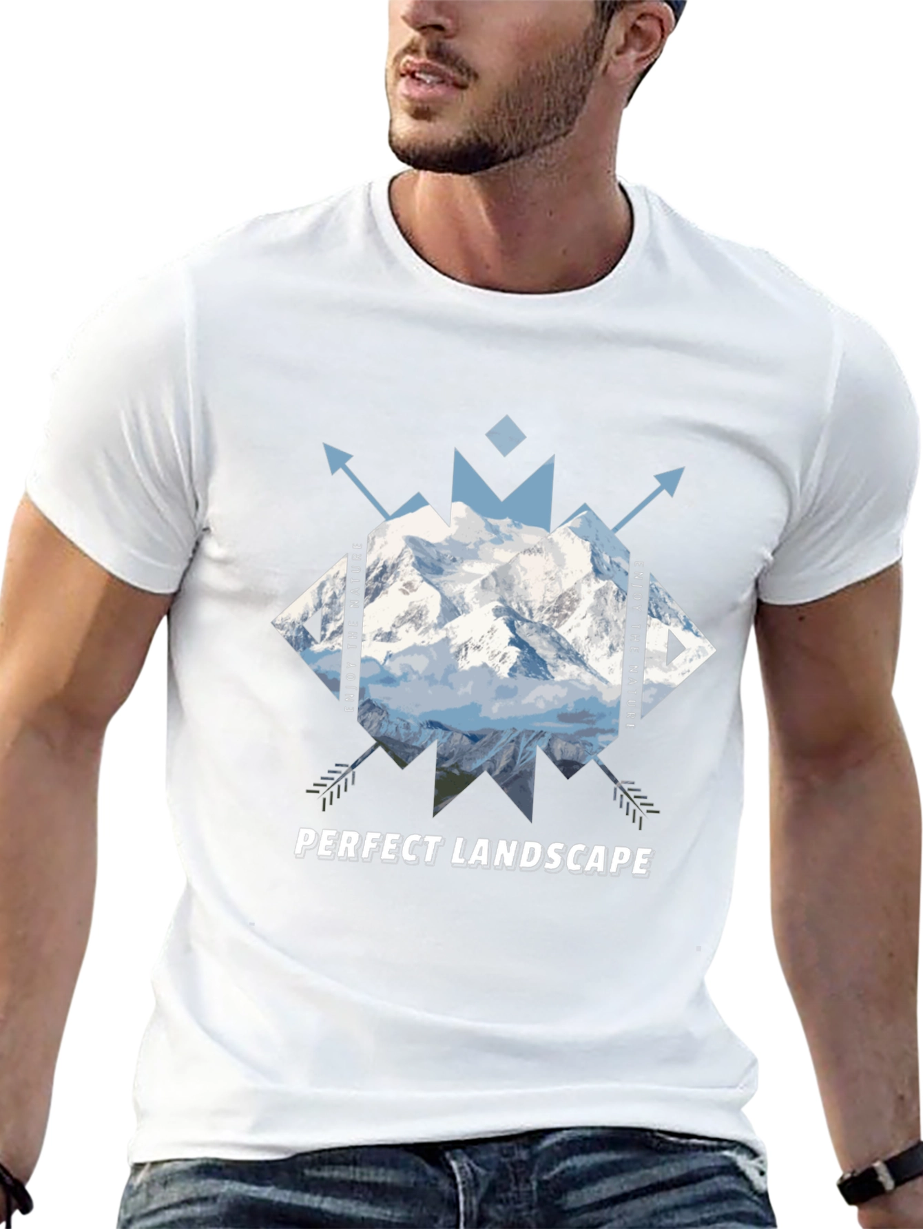 Mountain Graphic Tee - Perfect Landscape Design
