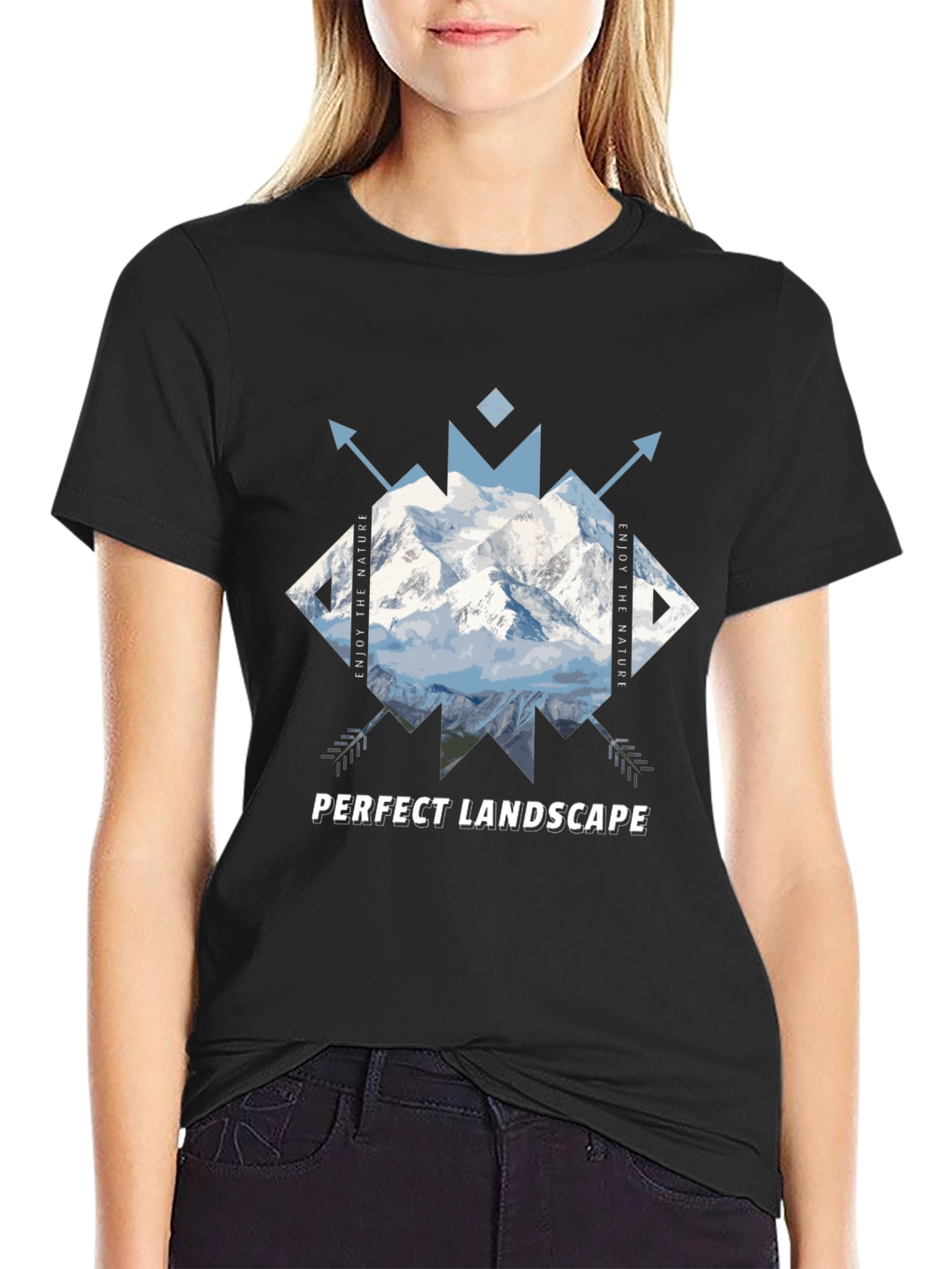 Mountain Graphic Tee - Perfect Landscape Design