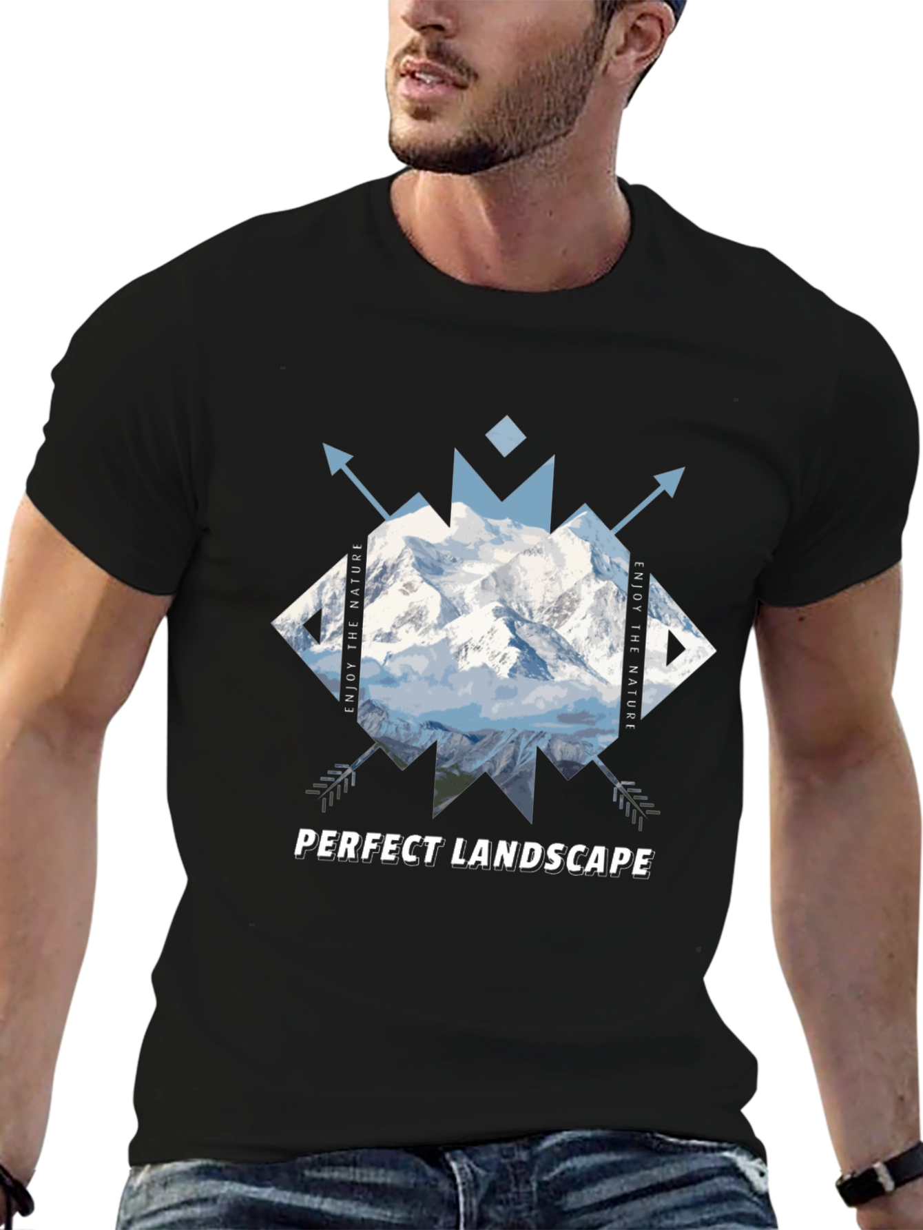 Mountain Graphic Tee - Perfect Landscape Design