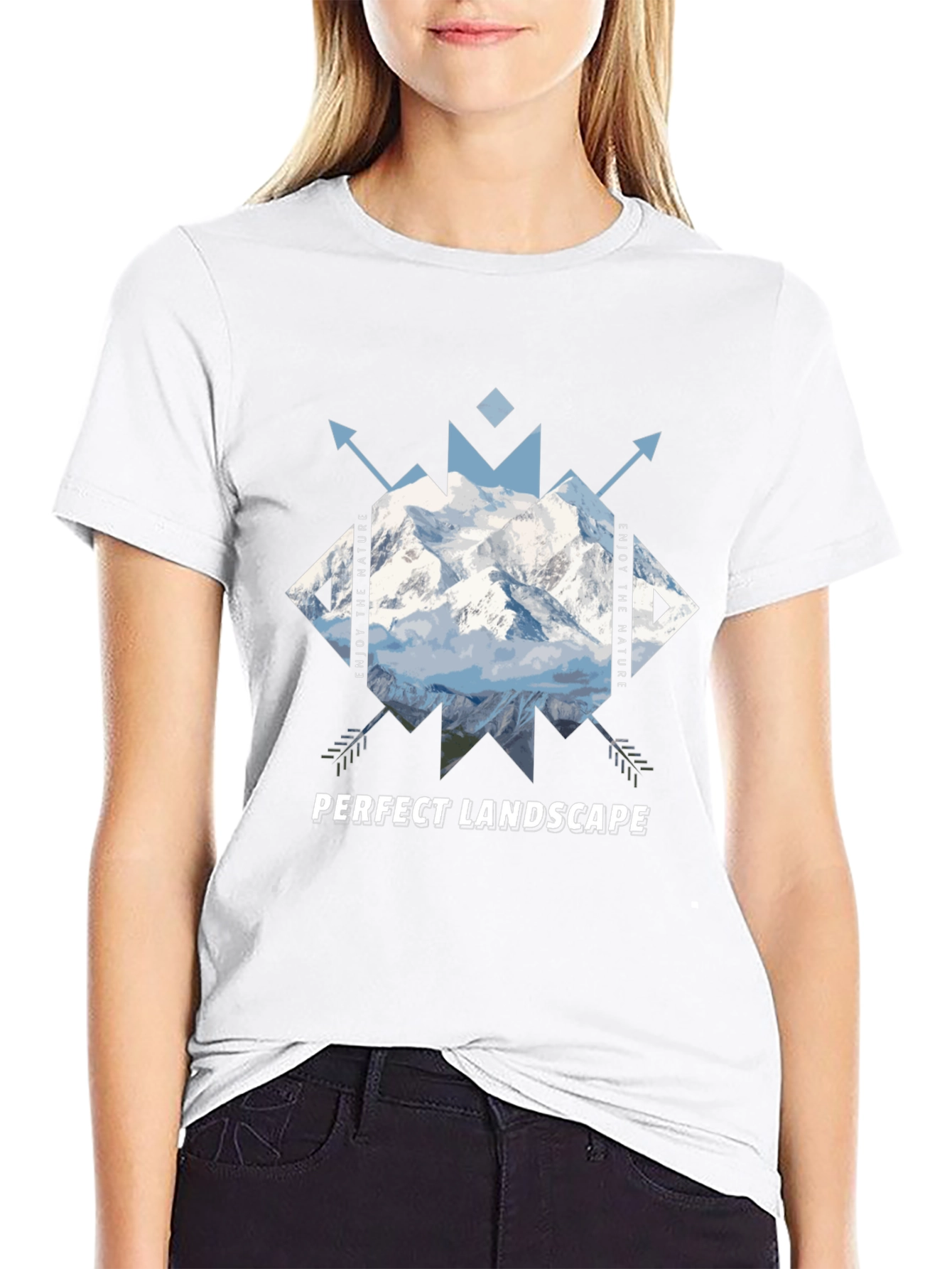 Mountain Graphic Tee - Perfect Landscape Design