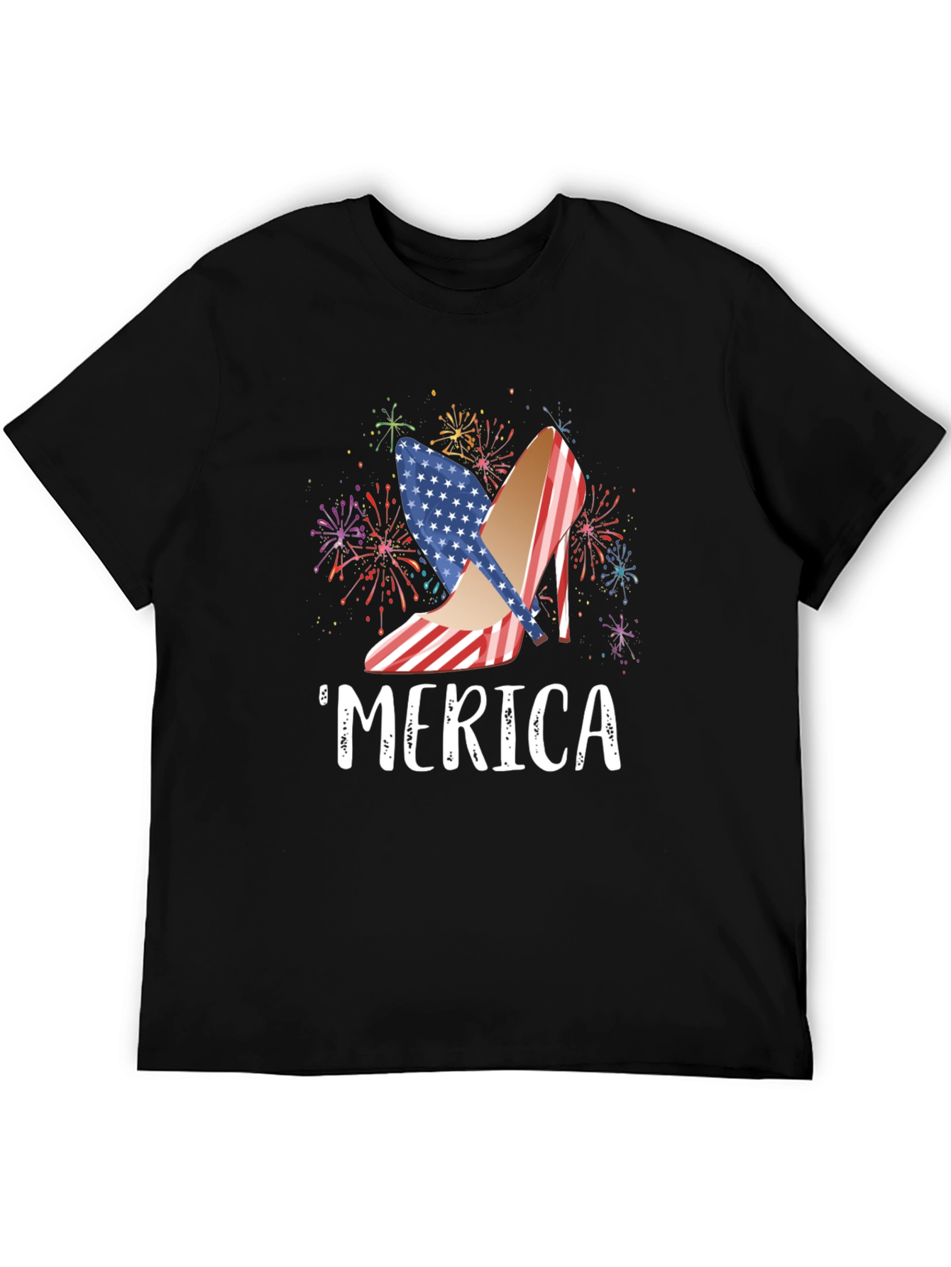Patriotic Merica Heels USA Flag T-Shirt