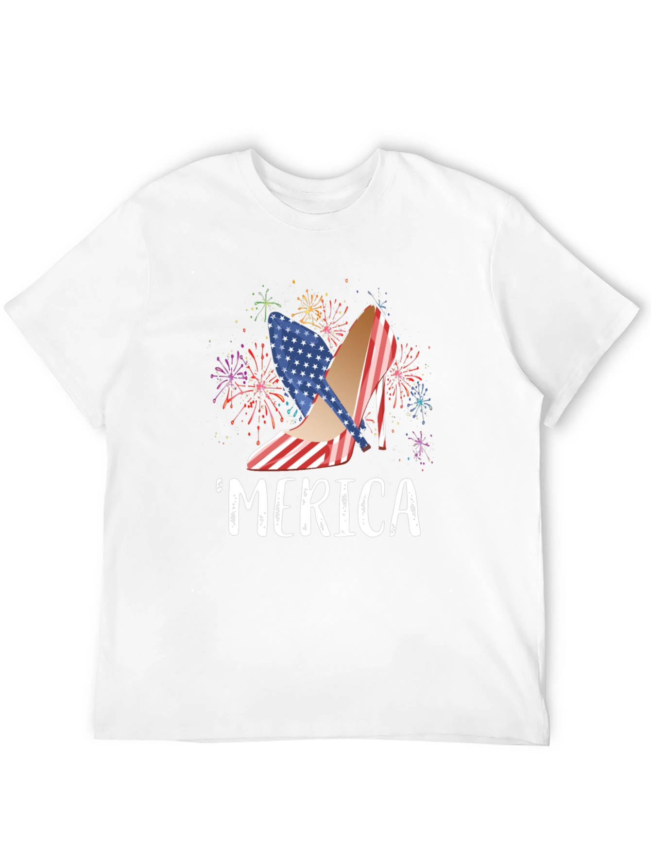 Patriotic Merica Heels USA Flag T-Shirt