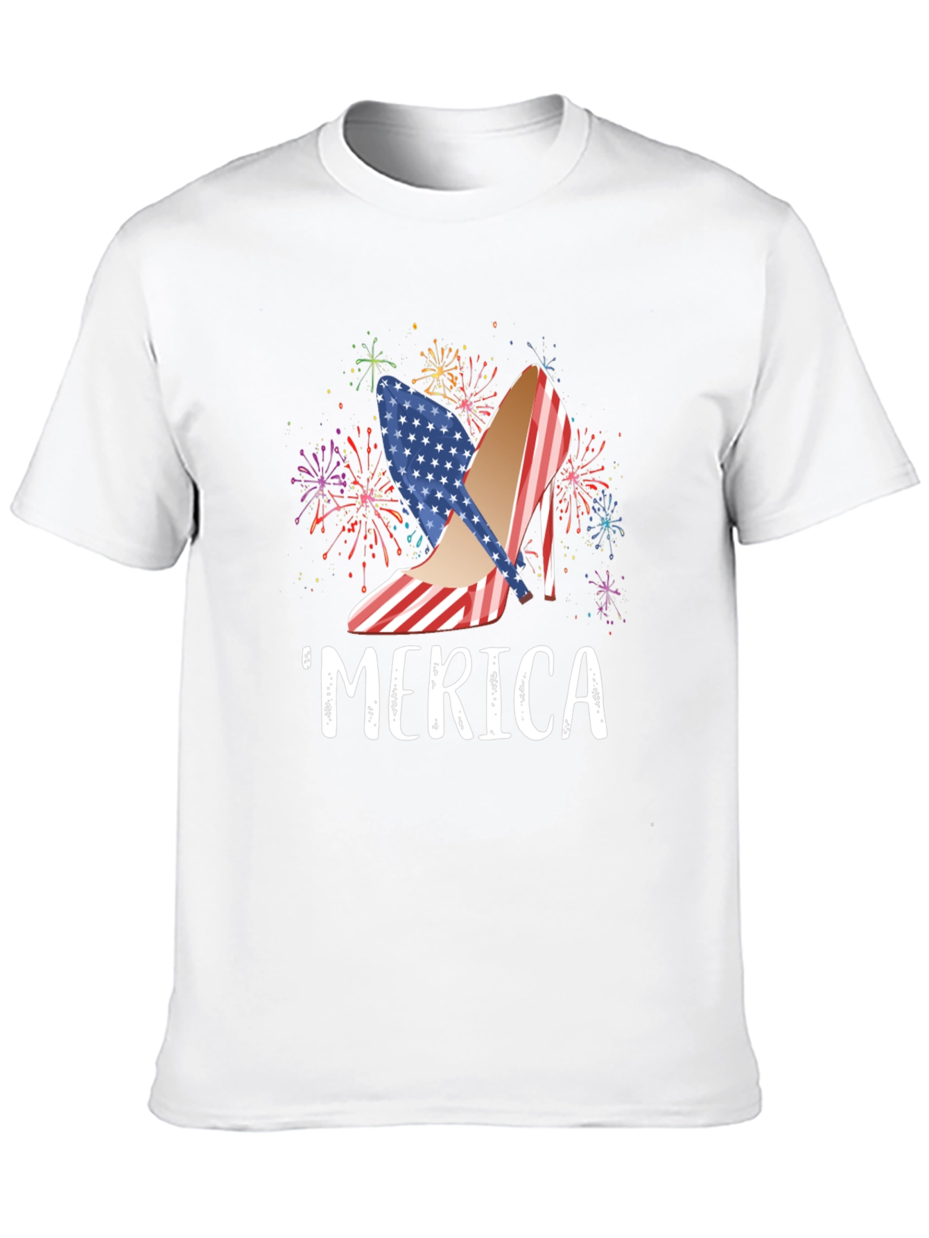 Patriotic Merica Heels USA Flag T-Shirt