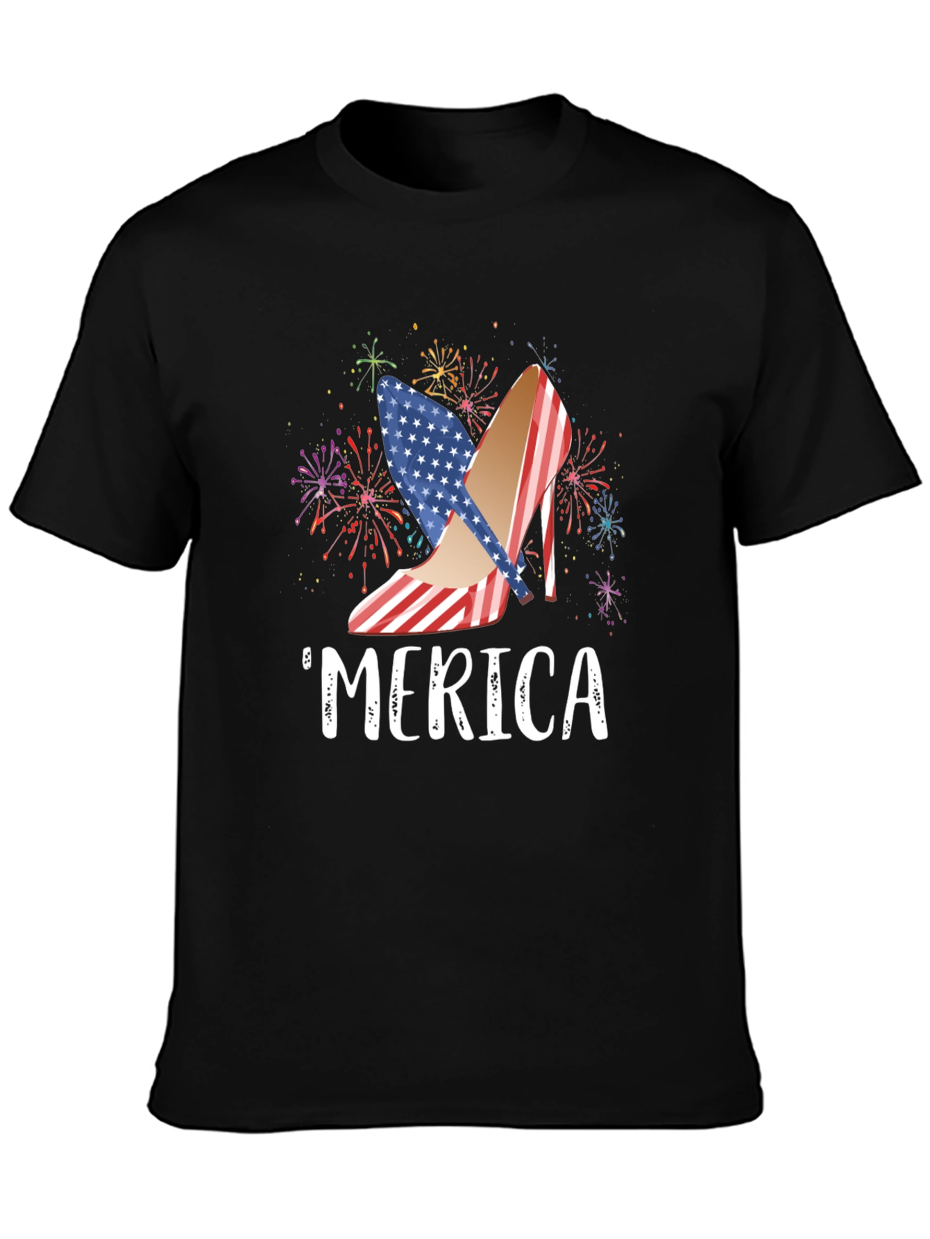 Patriotic Merica Heels USA Flag T-Shirt