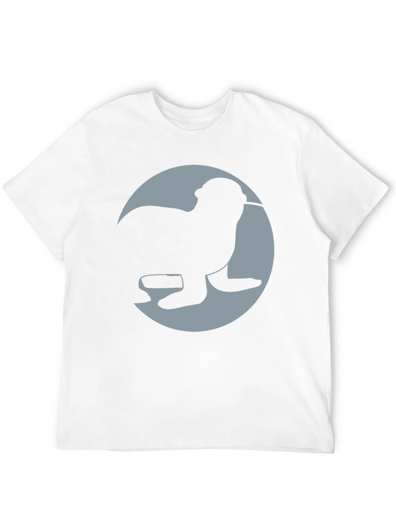 Seal Silhouette Graphic Tee - Black Casual Shirt