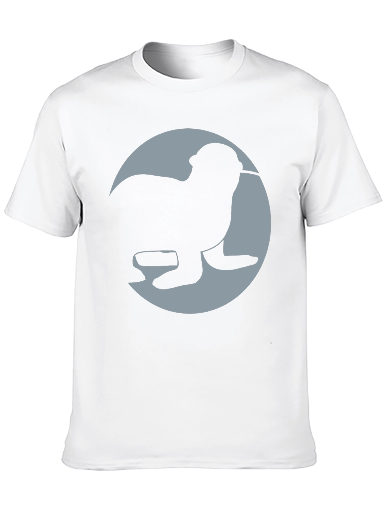 Seal Silhouette Graphic Tee - Black Casual Shirt