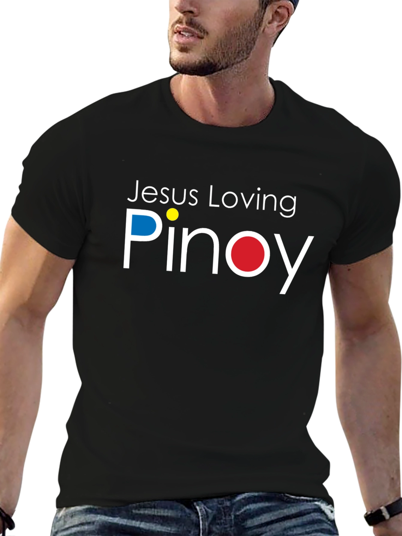 Jesus Loving Pinoy Black T-Shirt