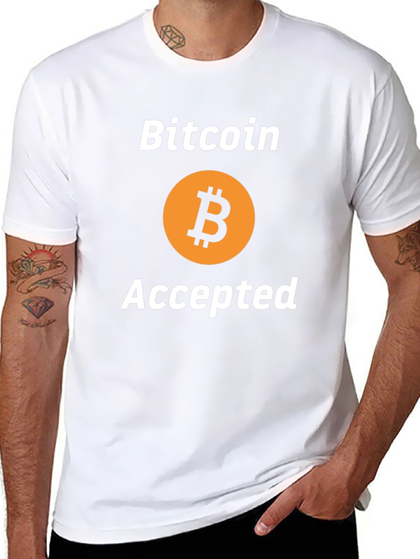 Bitcoin Accepted Black T-Shirt