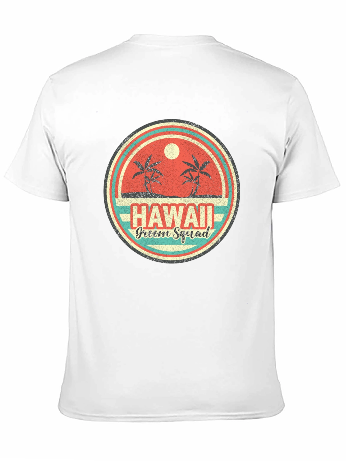 Hawaii Groom Squad T-Shirt Tropical Beach Wedding Tee