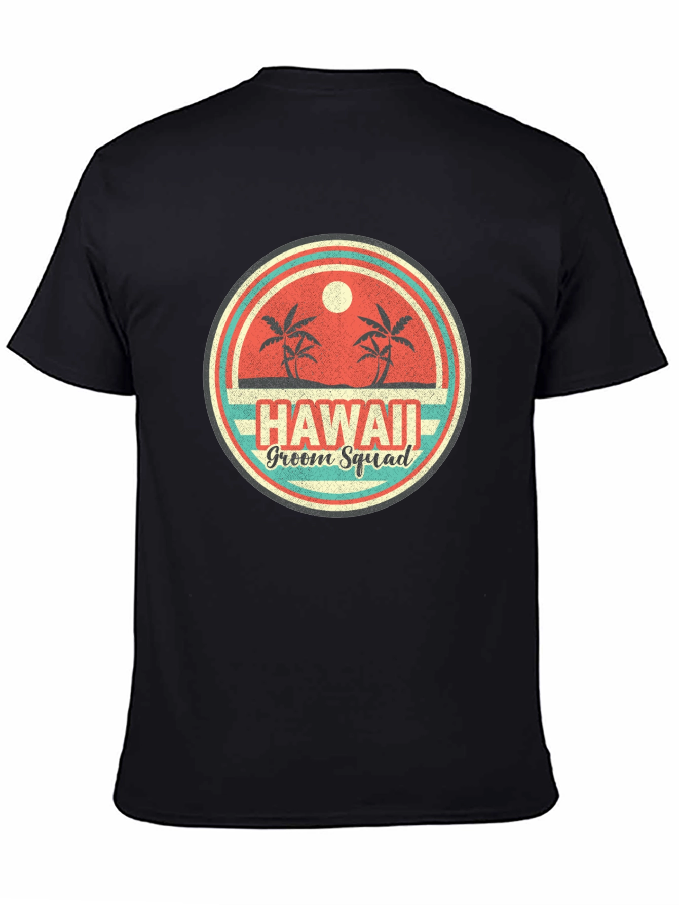 Hawaii Groom Squad T-Shirt Tropical Beach Wedding Tee