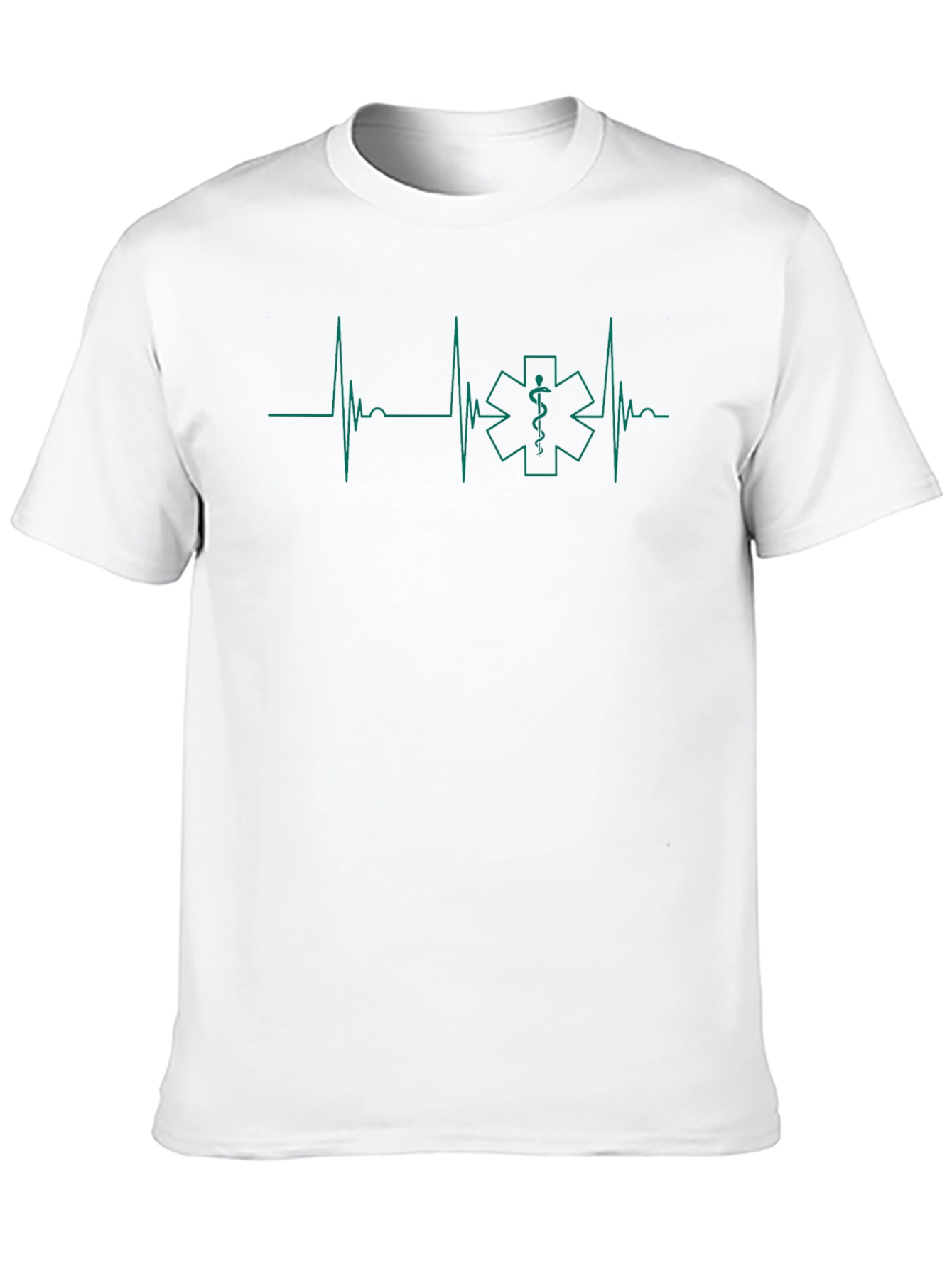 EMT Heartbeat T-Shirt - Star of Life Medical Tee
