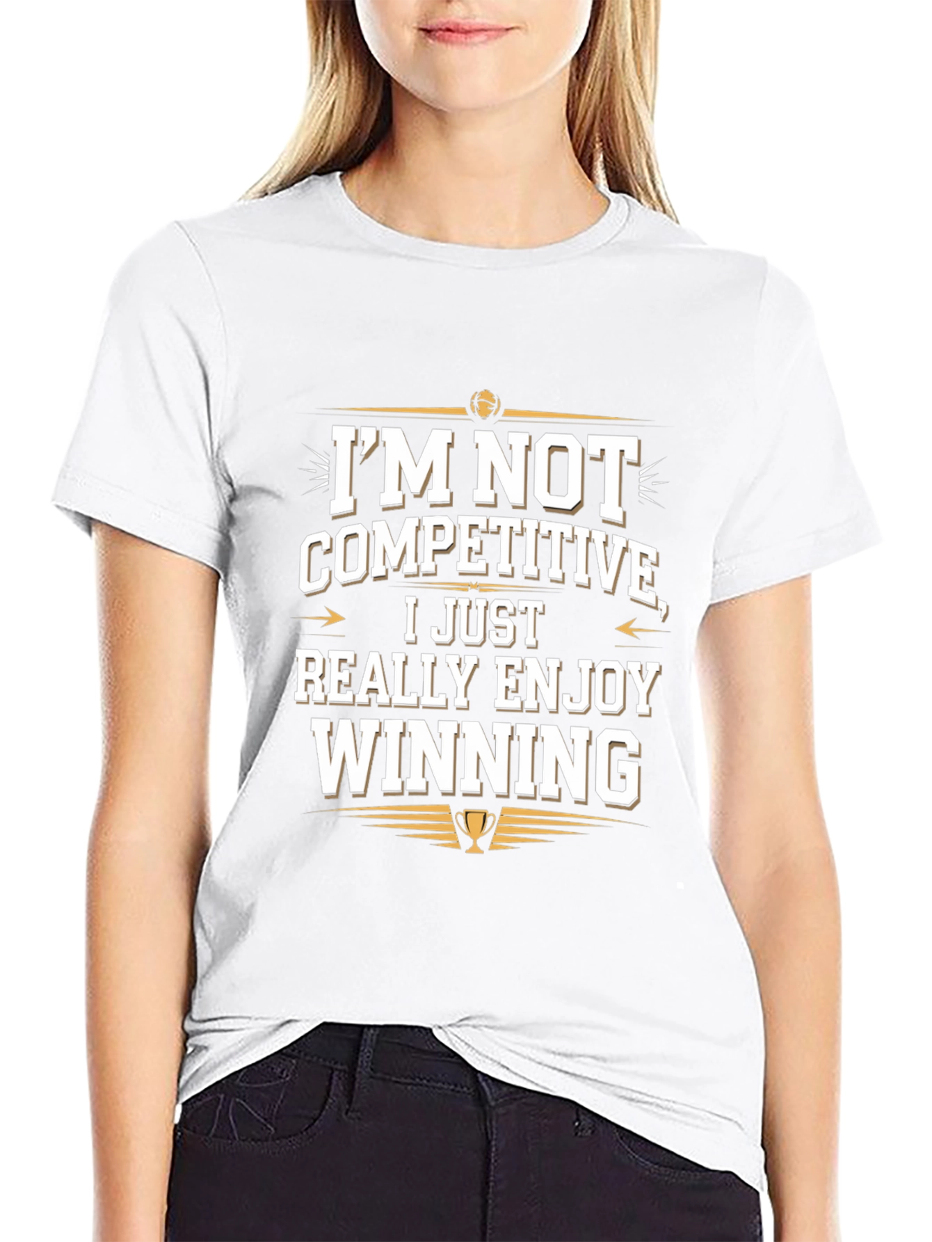 Winning Attitude Tee: Im Not Competitive