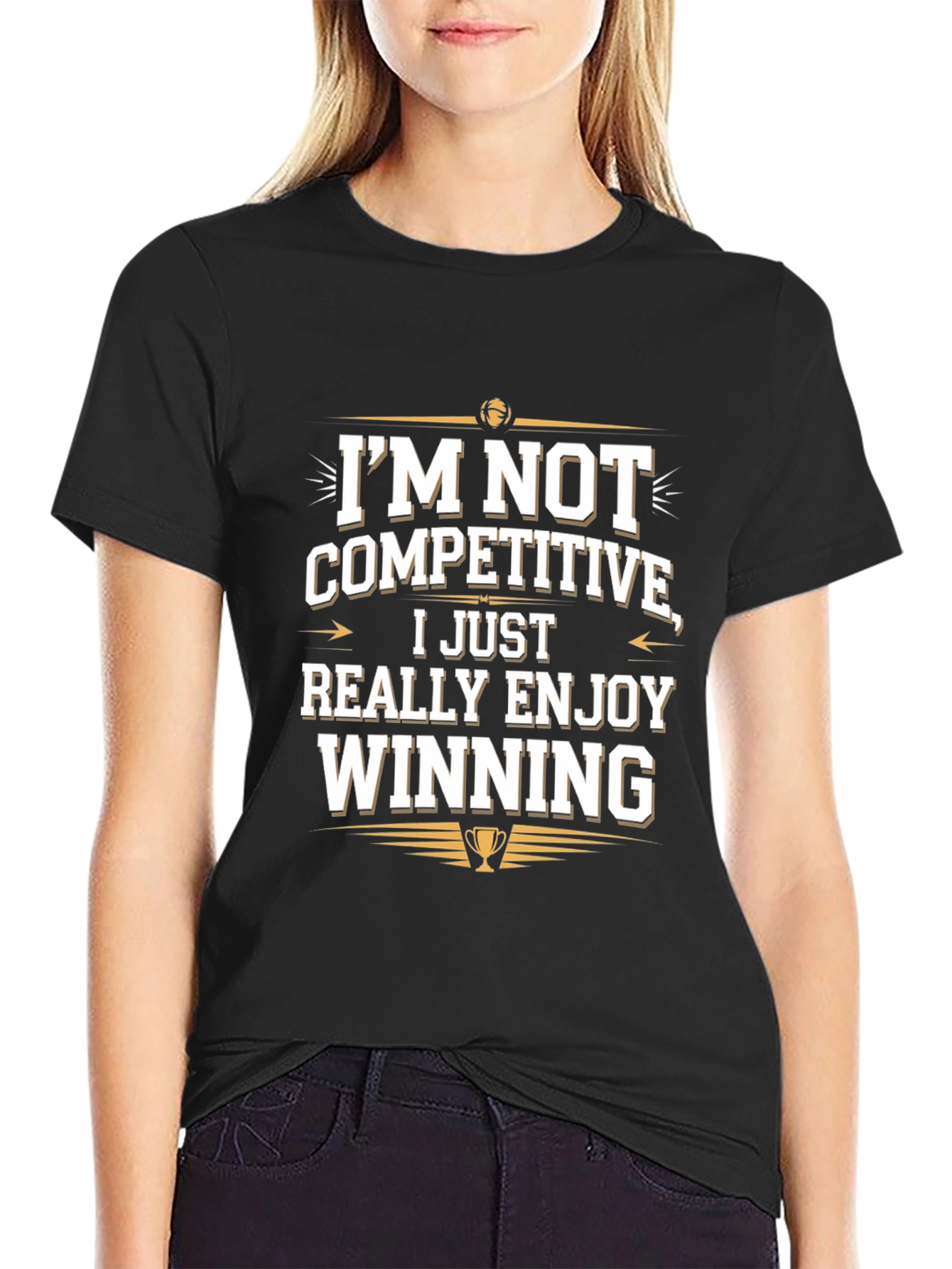 Winning Attitude Tee: Im Not Competitive