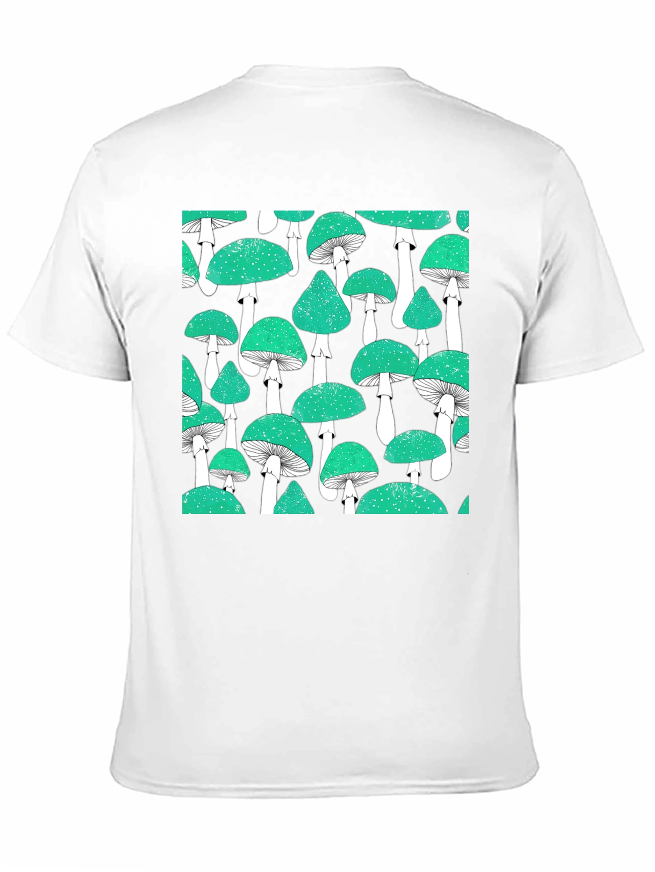 Mushroom Pattern Tee - Cool Graphic Print Shirt