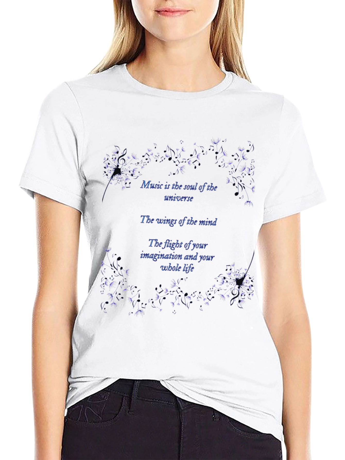 Inspirational Music Quote Graphic T-Shirt