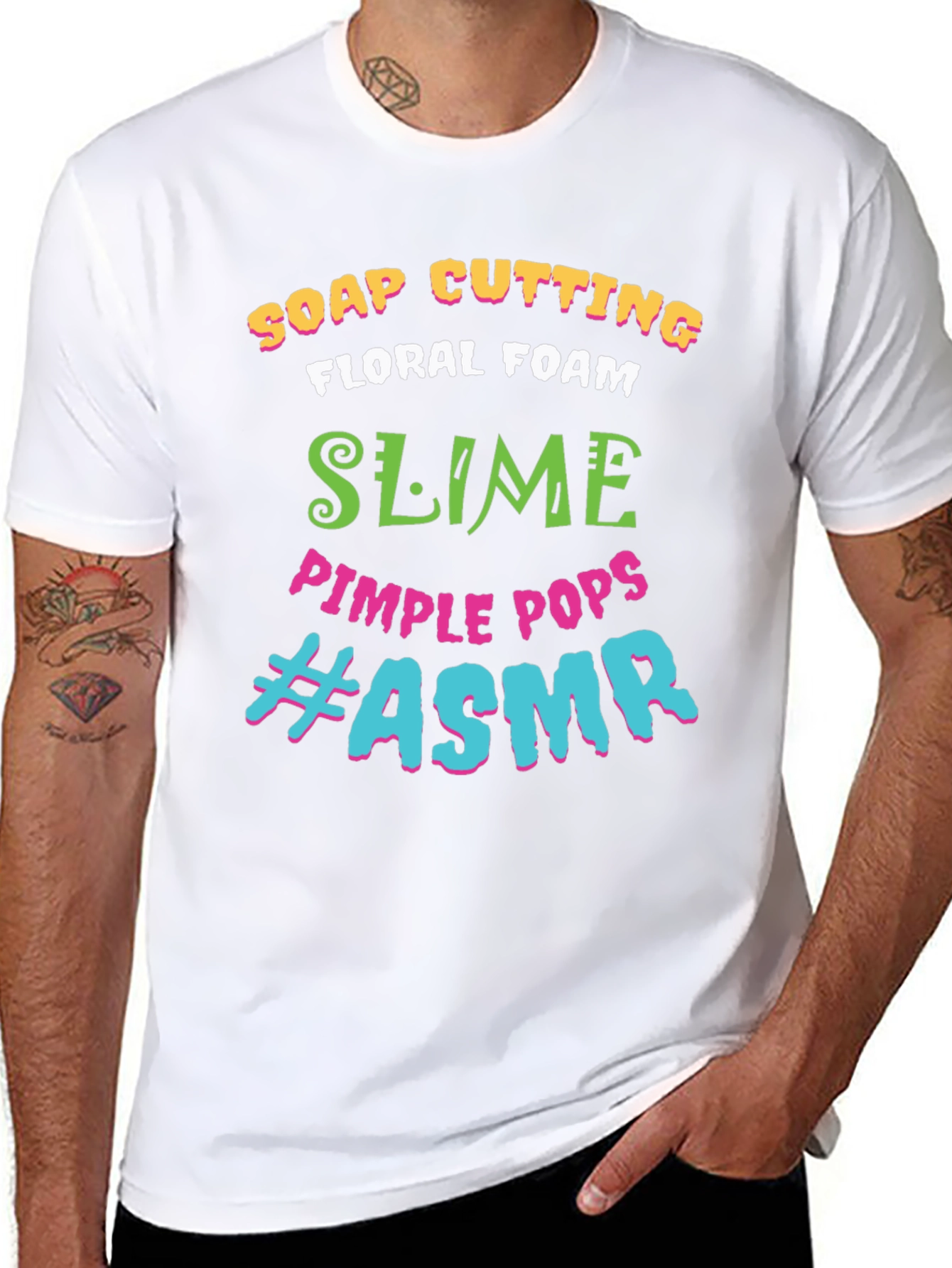 ASMR T-Shirt: Soap Cutting Slime Pimple Pops Tee