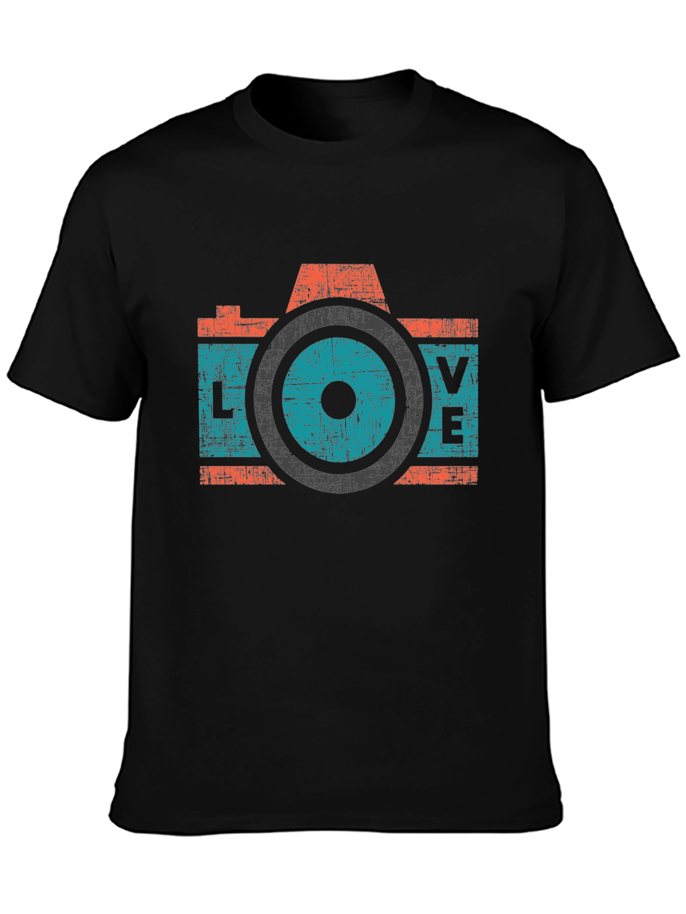Retro Camera LOVE Graphic T-Shirt