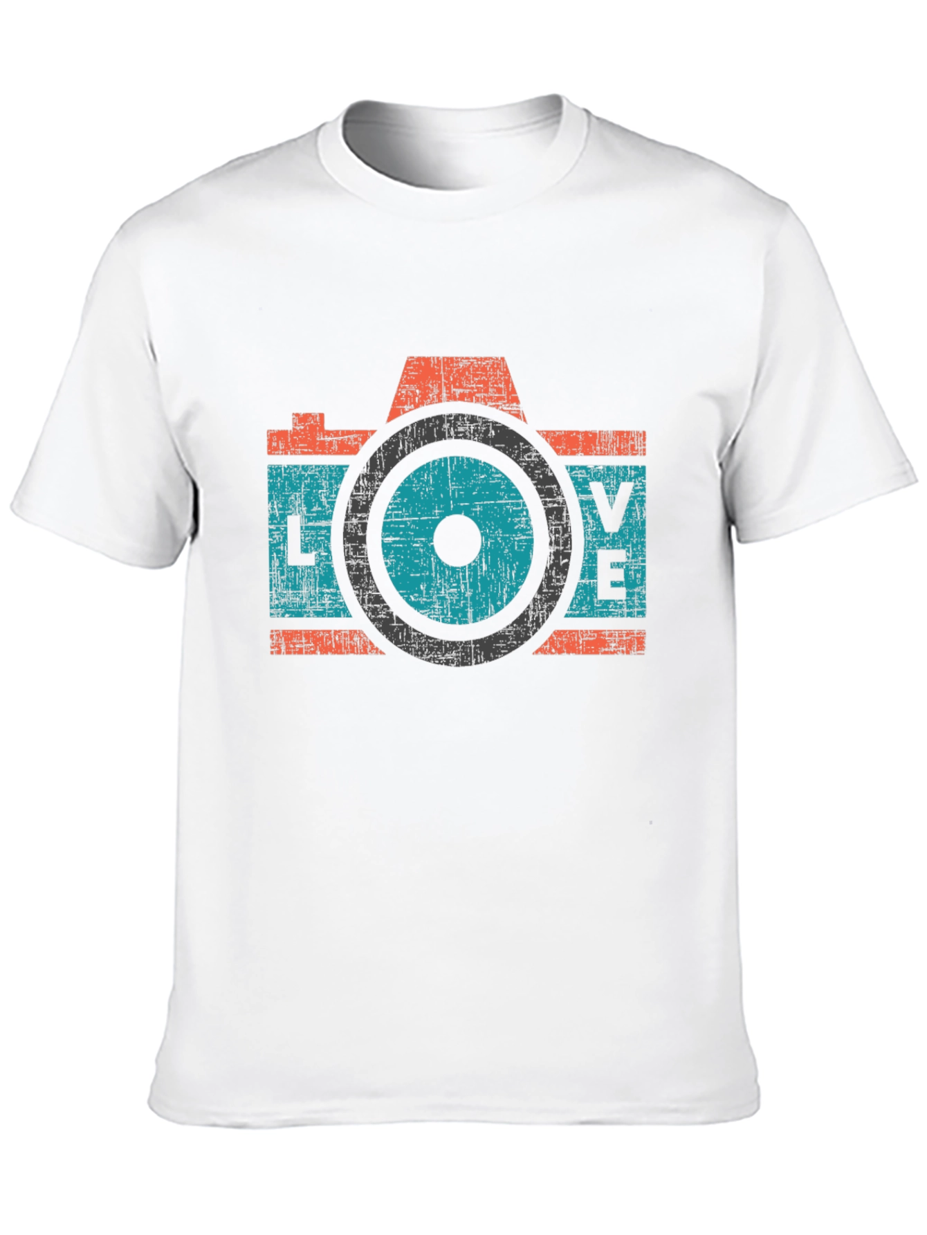 Retro Camera LOVE Graphic T-Shirt