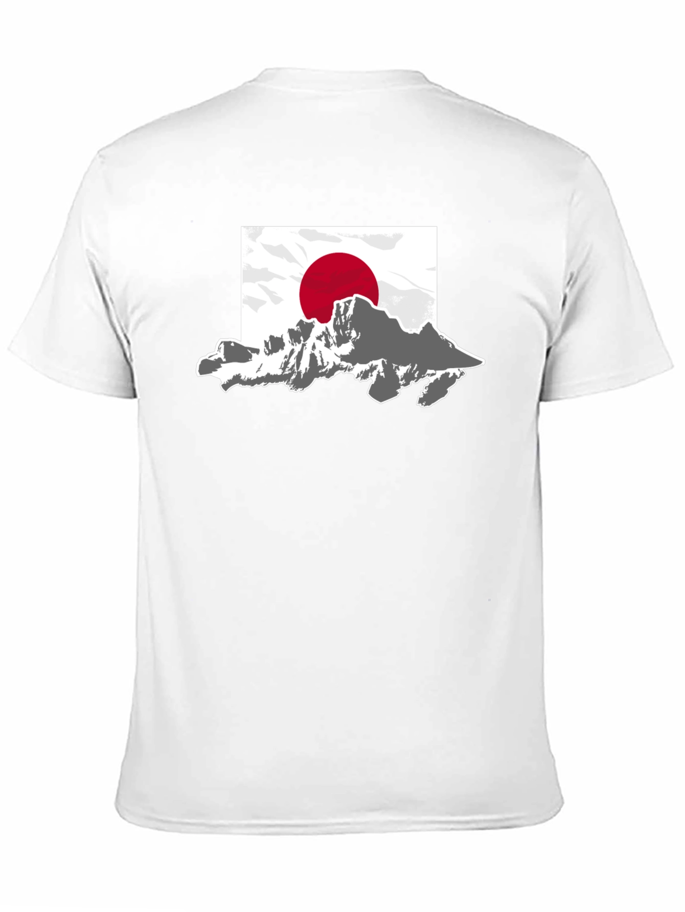 Japanese Mountain Flag Graphic T-Shirt