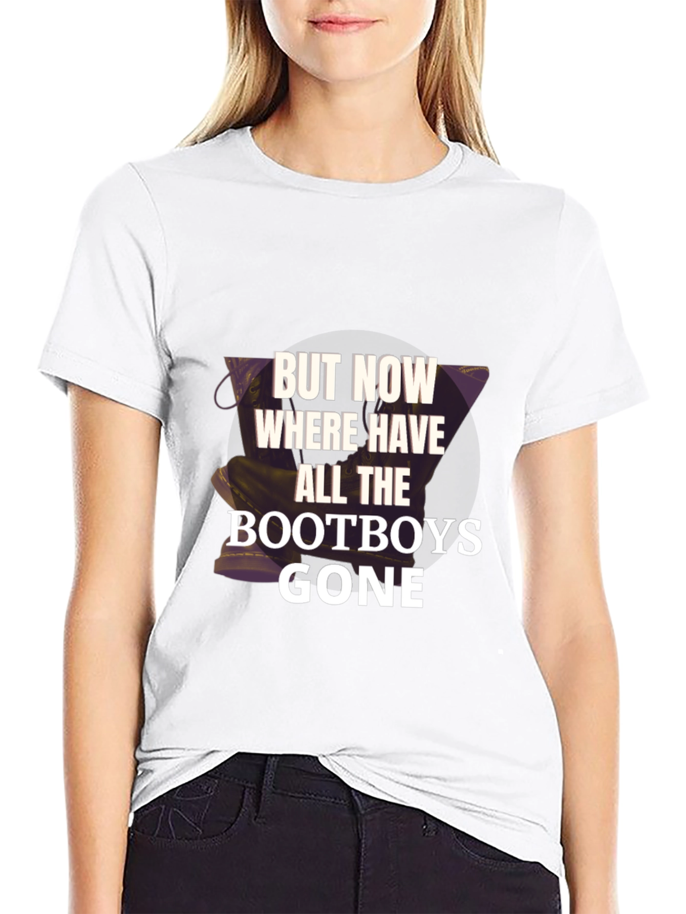 Bootboys Gone Graphic Tee - Novelty Print Shirt