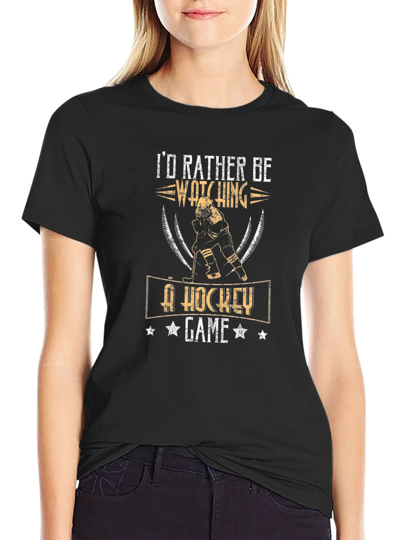 Id Rather Be Watching A Hockey Game T-Shirt