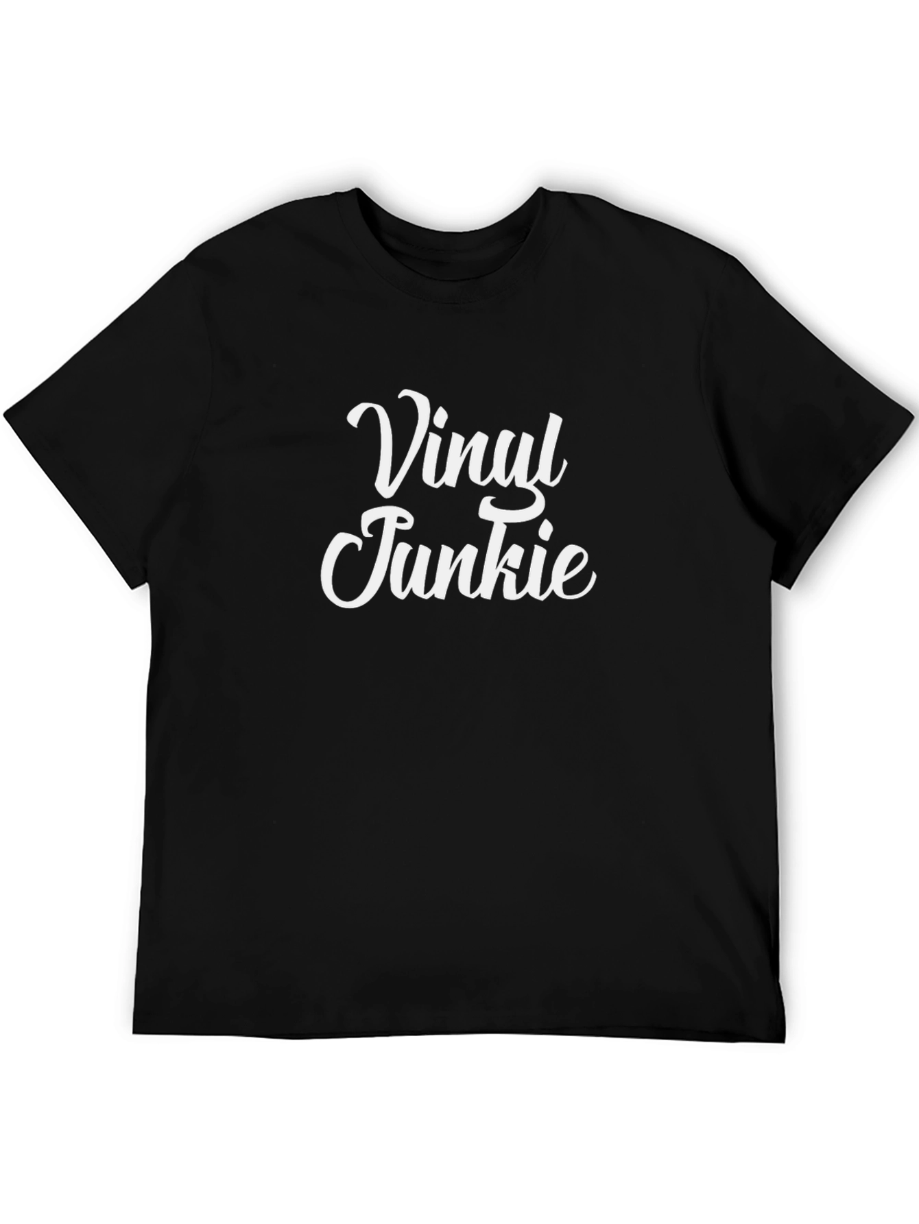 Vinyl Junkie T-Shirt - Retro Music Lover Tee