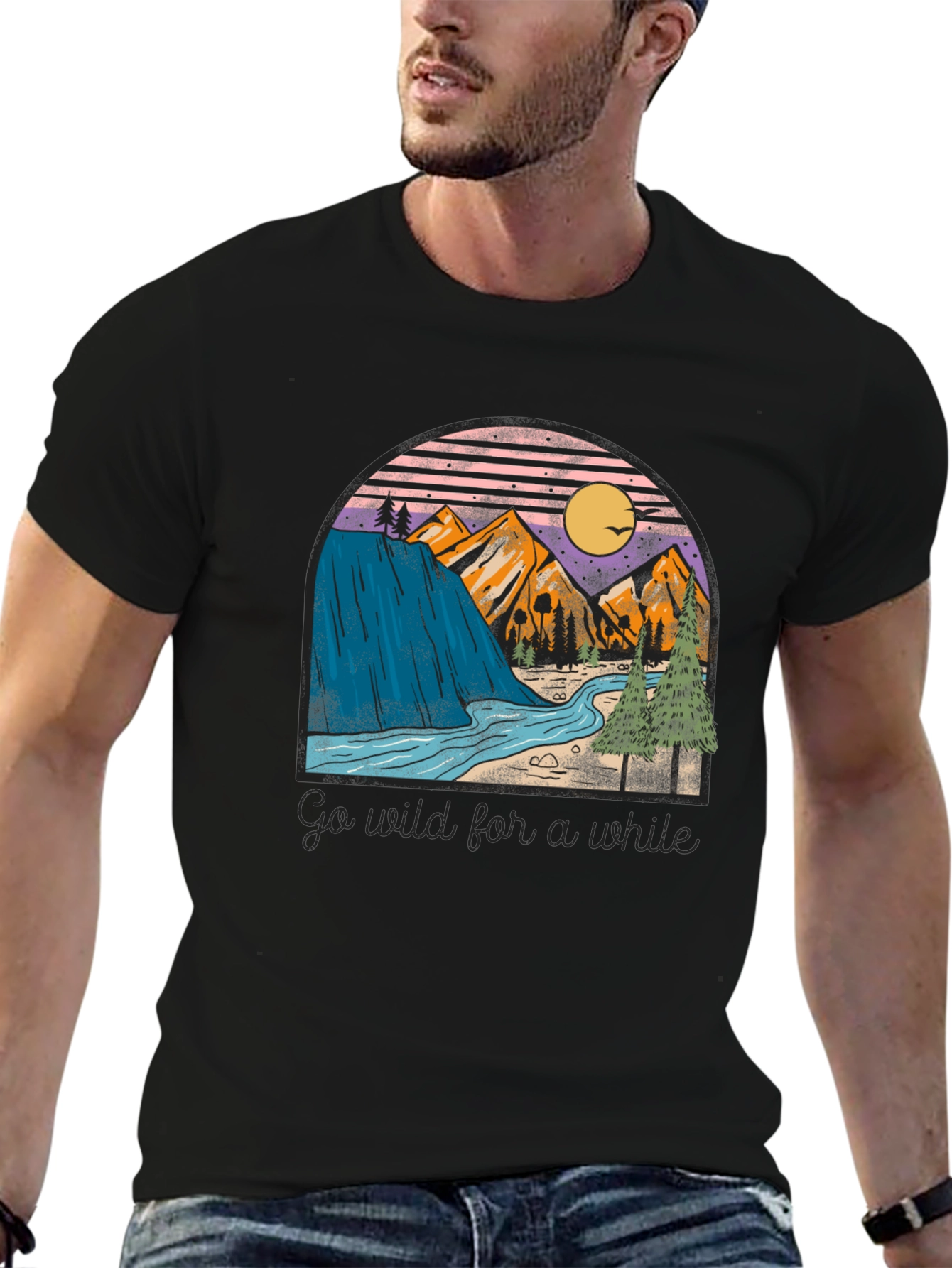 Nature Landscape Graphic Print Tee