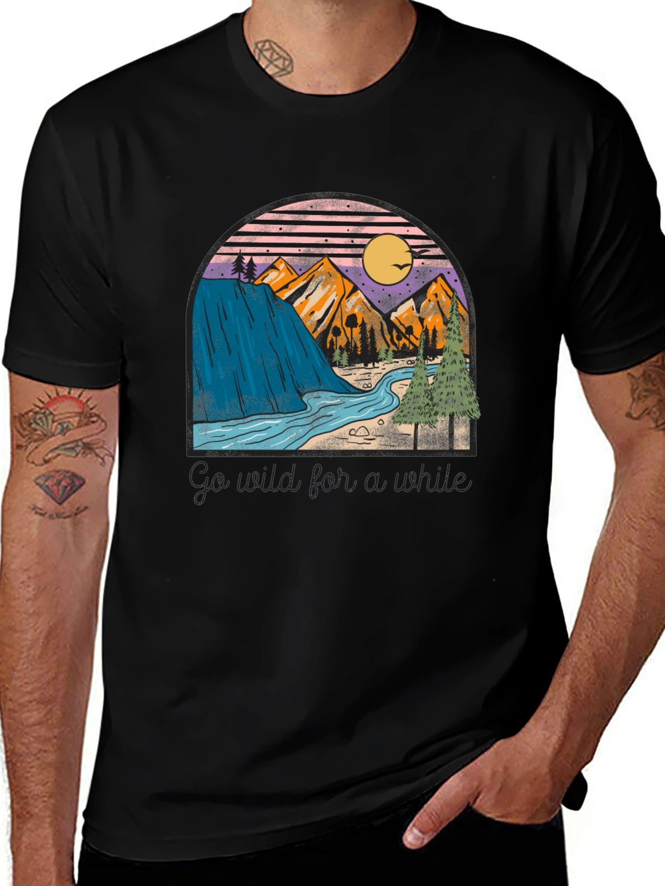 Nature Landscape Graphic Print Tee