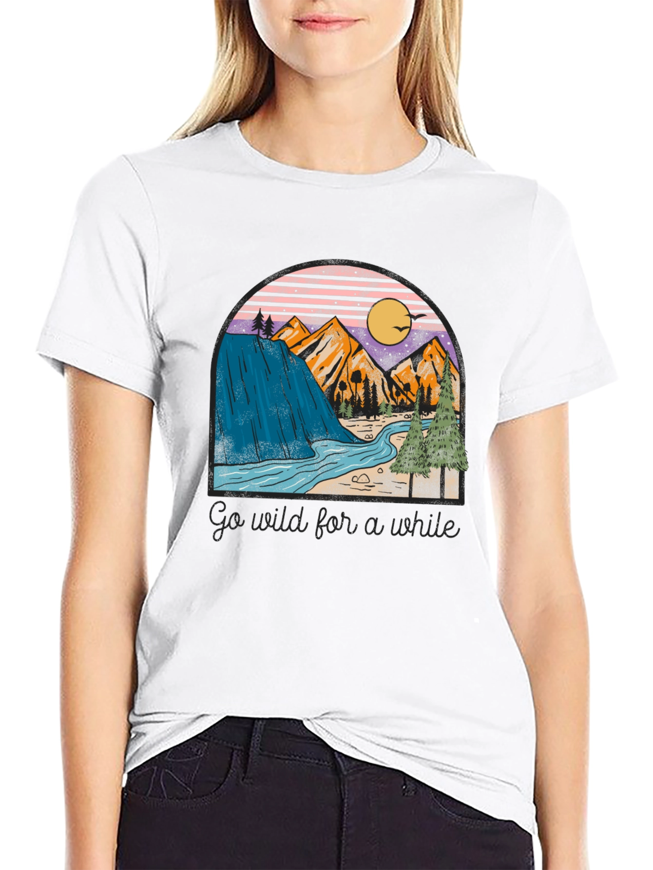 Nature Landscape Graphic Print Tee
