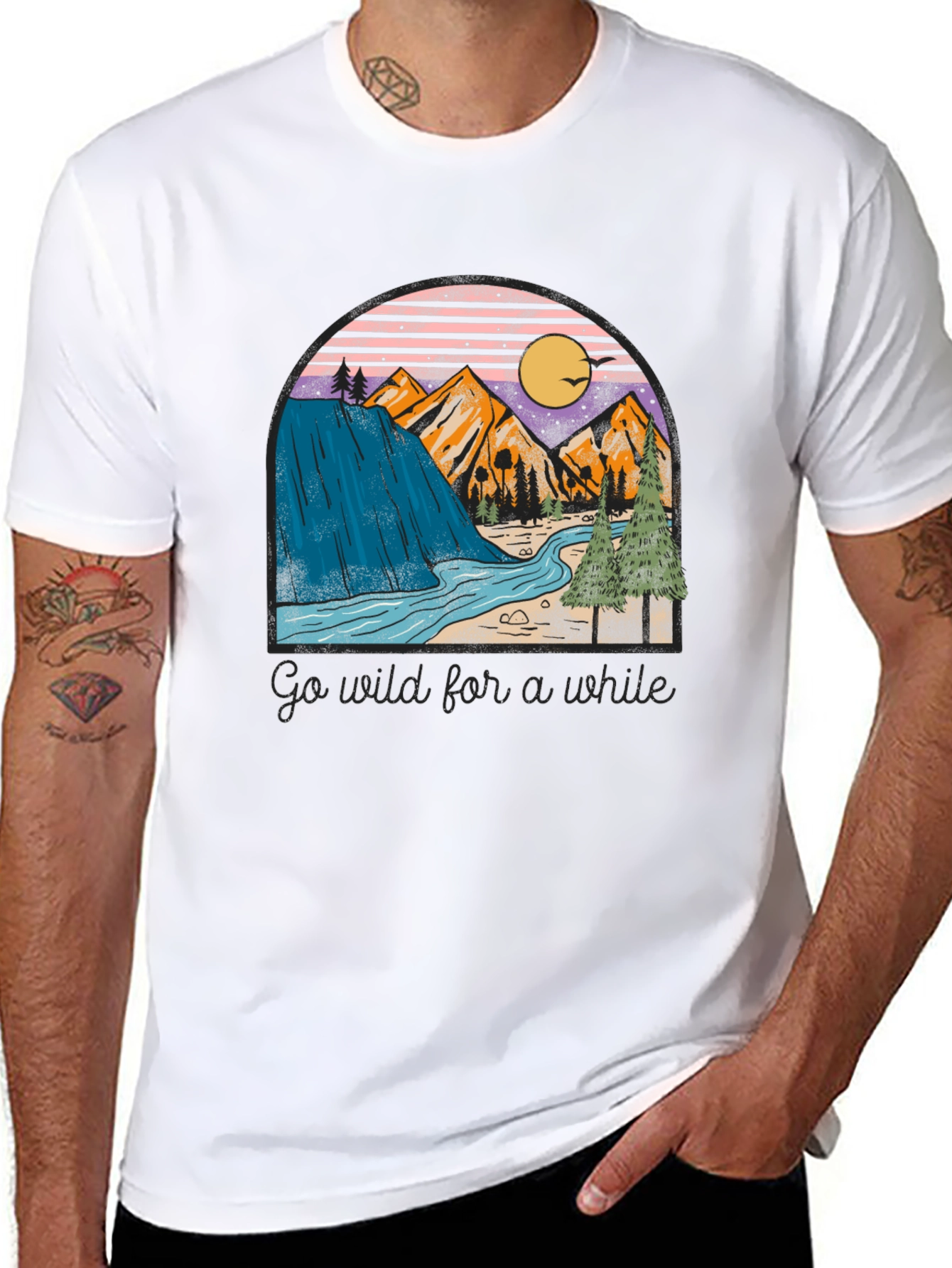 Nature Landscape Graphic Print Tee