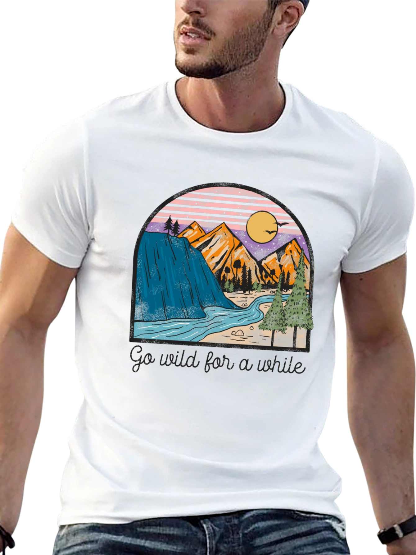 Nature Landscape Graphic Print Tee